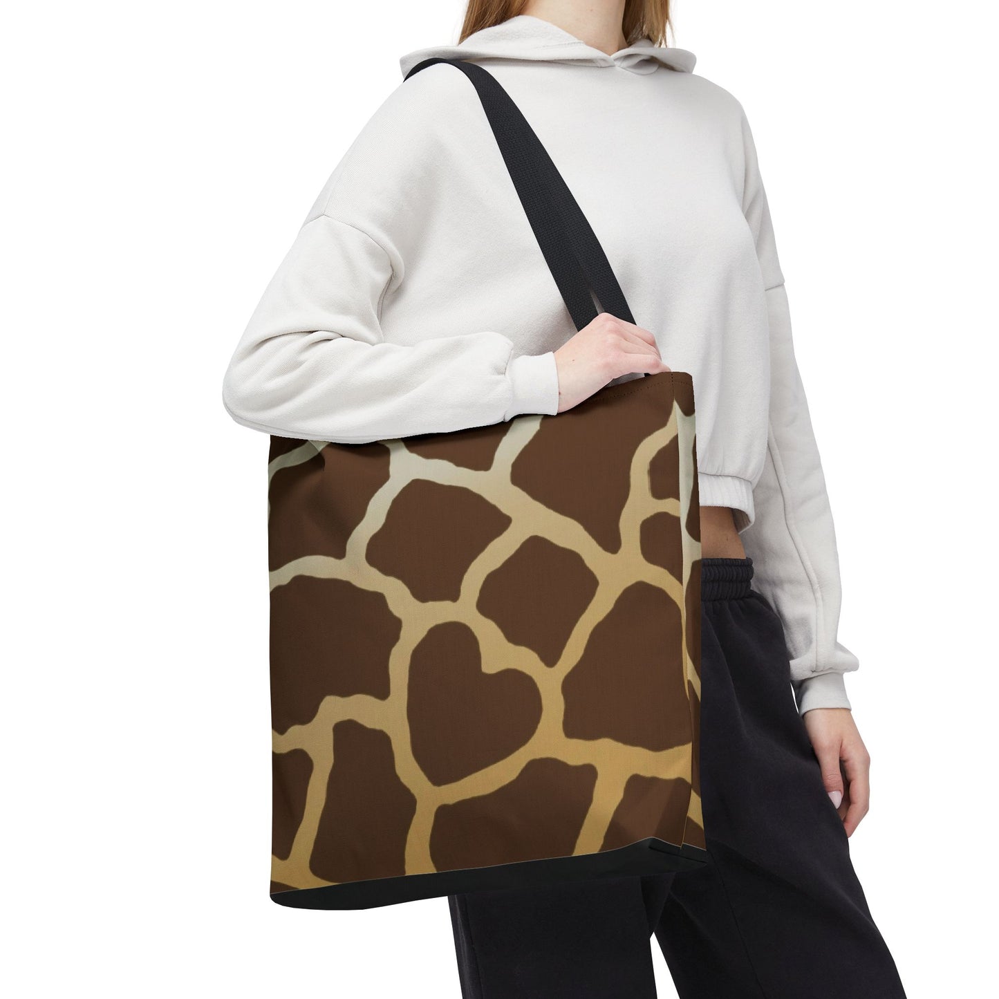 Grocery Tote Bag, Giraffe Tote Bag, Shopping Tote, Grocery Bag, Activity Bag, Book Bag, Book Tote, Canvas Bag, Animal Print Tote Bag
