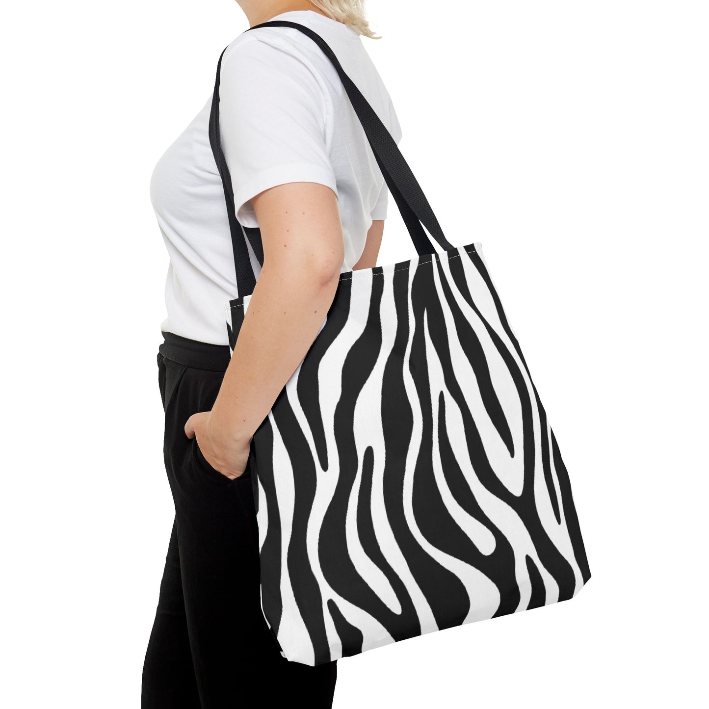 Tote Bag, Zebra Tote Bag, Shopping Tote, Grocery Tote Bag, Activity Bag, Book Bag, Animal Print Tote