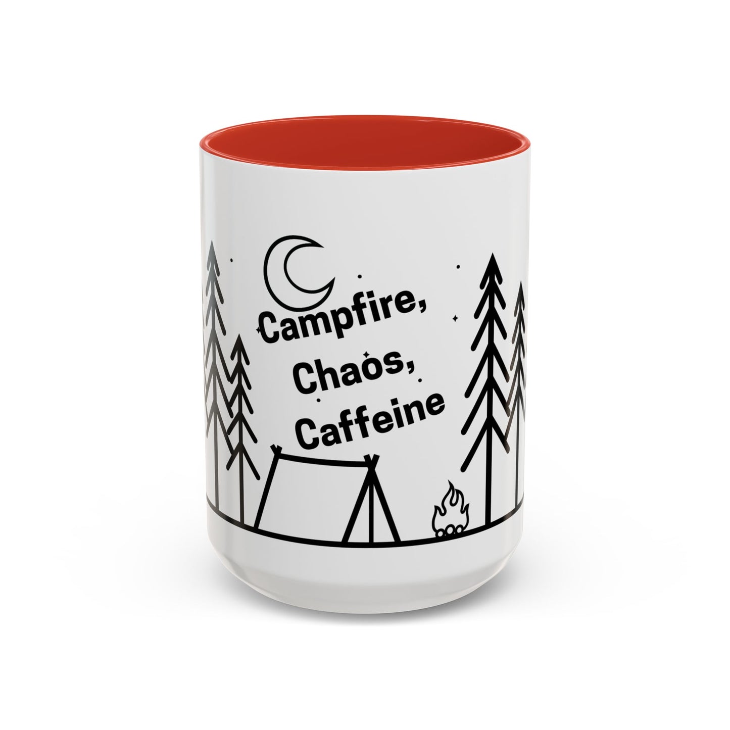 Camping Coffee Mug, Camp Kitchen Mug, Camper Coffee Mug, Camping Chaos Caffeine Mug, Gift for Camper, Gift for Coffee Lover, RV Lover Gift