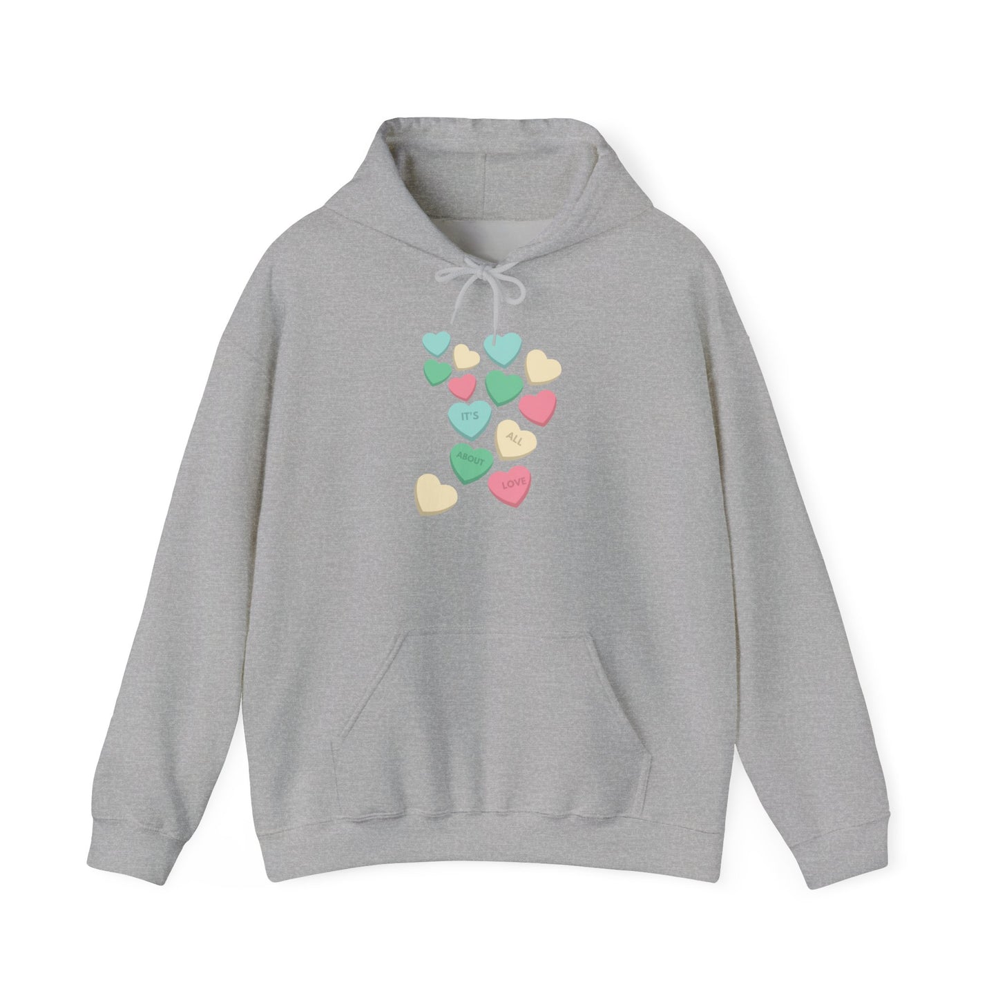 Its All About Love Womens Hooded Sweatshirt