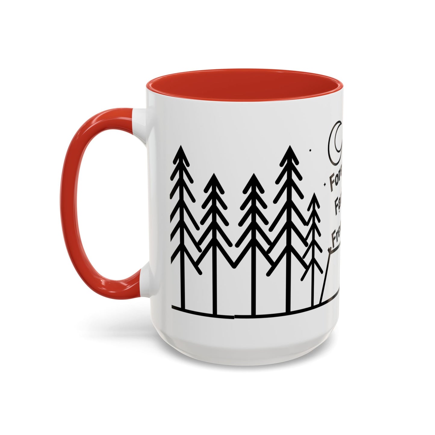 Camping Coffee Mug, Camp Kitchen Mug, Camper Coffee Mug, Forest Farts Freedom Mug, Gift for Camper, Gift for Coffee Lover, RV Lover Gift
