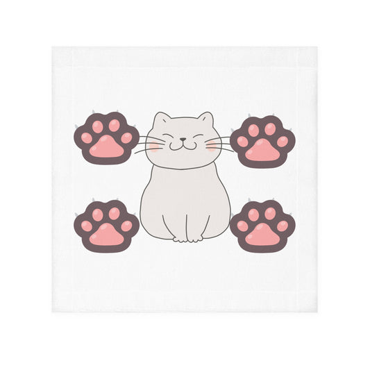 Burp Cloth, Baby Shower Gift, Cat Paws Burp Cloth, Gift for New Mom, Soft Burp Rag for Baby