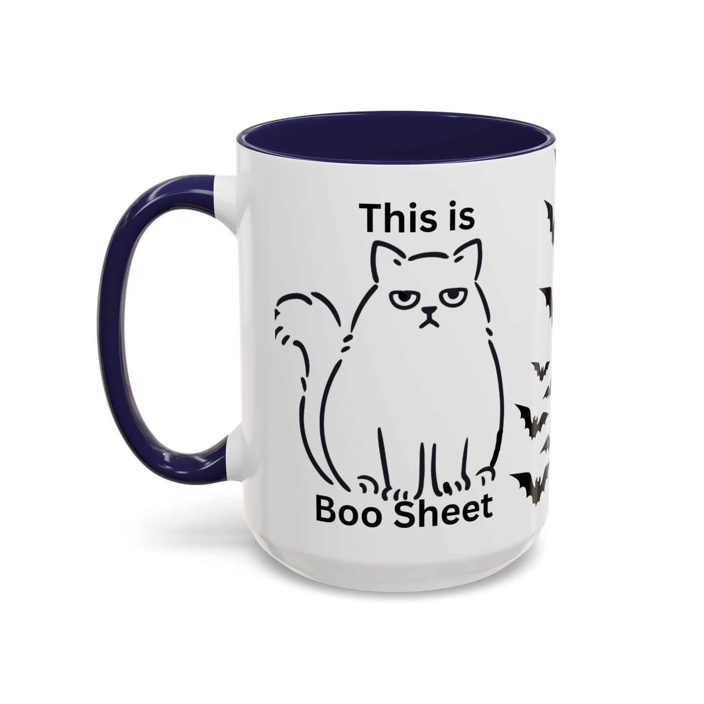 Halloween Coffee Mug, Gift for Halloween, Cat Lover Mug, Sarcastic Cat Coffee Mug, Cat Lover Gift, Gift For Cat Owner, Scary Halloween Mug, Bat Coffee Mug