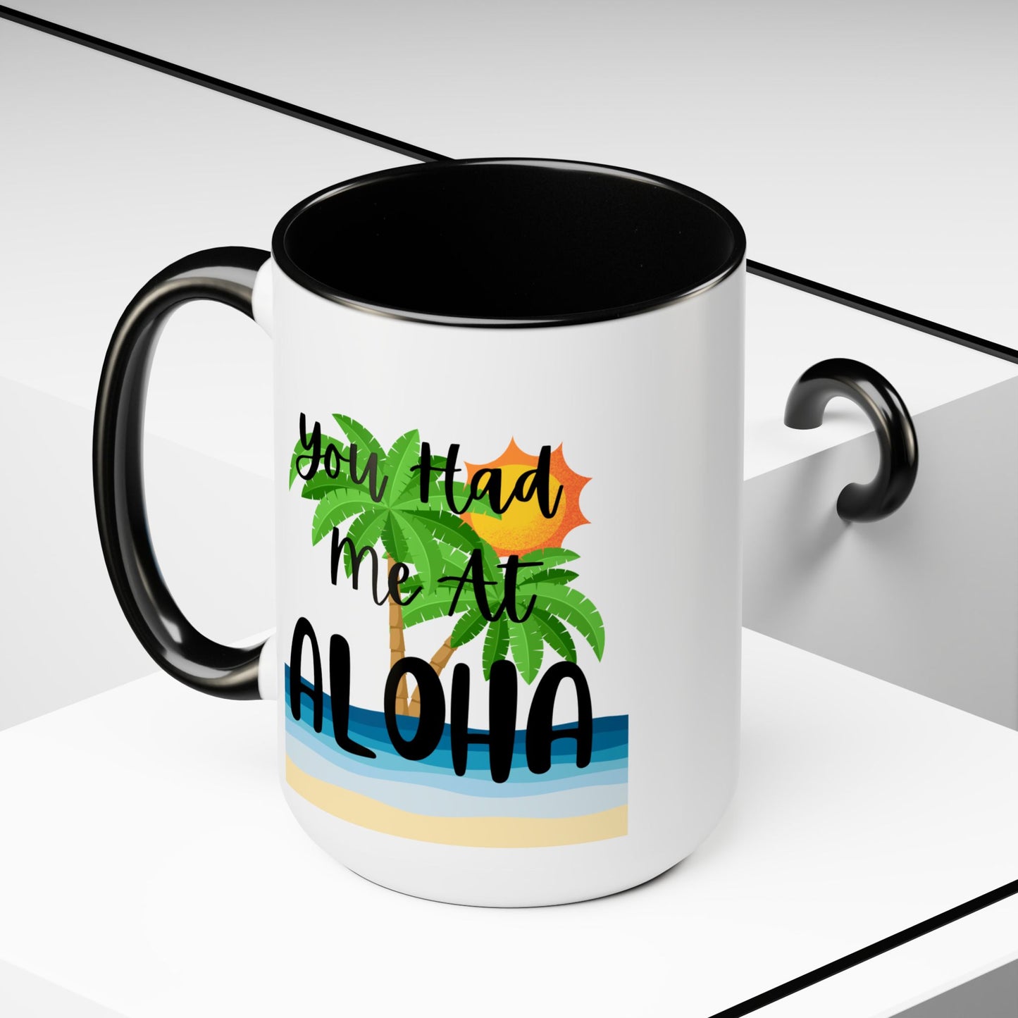 Aloha Coffee Mug, Hawaiian Coffee Mug, Coffee Lover Gift, Gift For Coffee Drinker, Girlfriend Gift, Coffee Drinker Gift, Hawaiian Party Gift