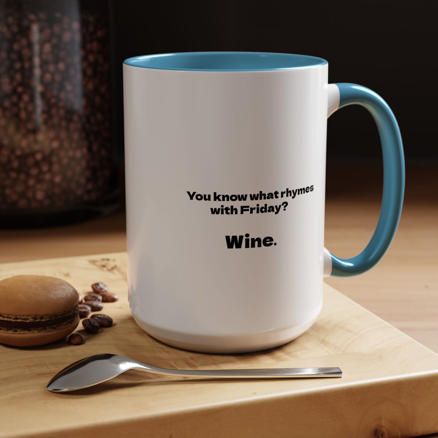 Funny Coffee Mug, Friday Wine Coffee Mug, Sarcastic Coffee Mug, Girlfriend Gift, Coworker Gift, Coffee Lover Gift, Wine Lover Gift