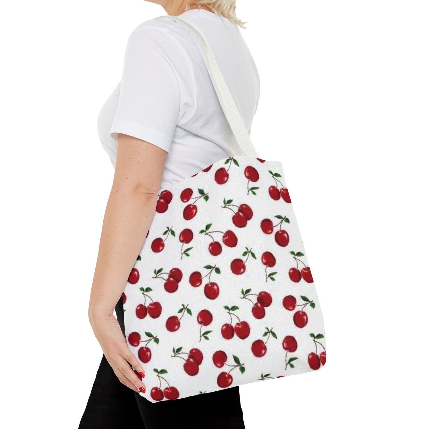 Cherry Tote Bag, Shopping Tote, Grocery Tote Bag, Activity Bag