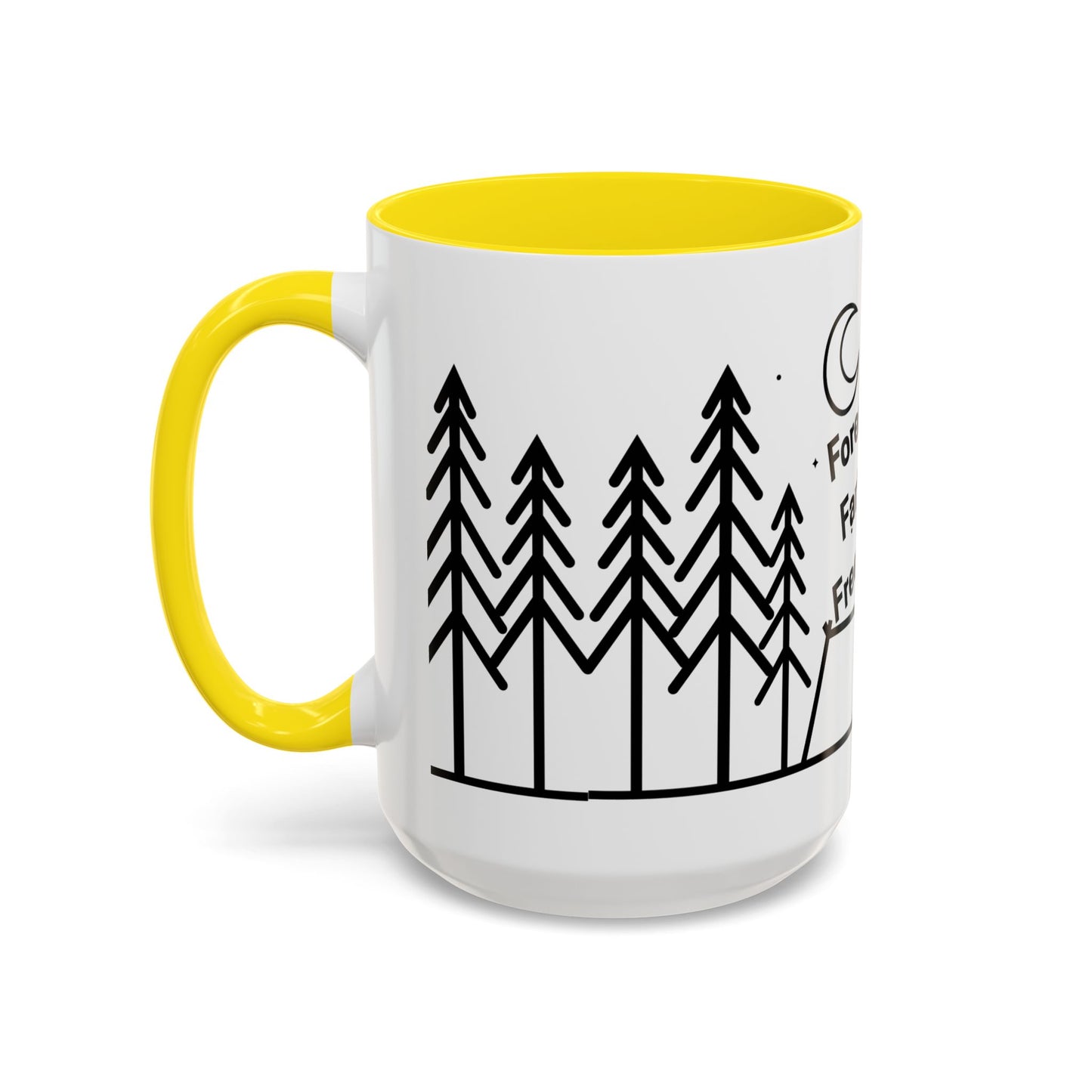 Camping Coffee Mug, Camp Kitchen Mug, Camper Coffee Mug, Forest Farts Freedom Mug, Gift for Camper, Gift for Coffee Lover, RV Lover Gift