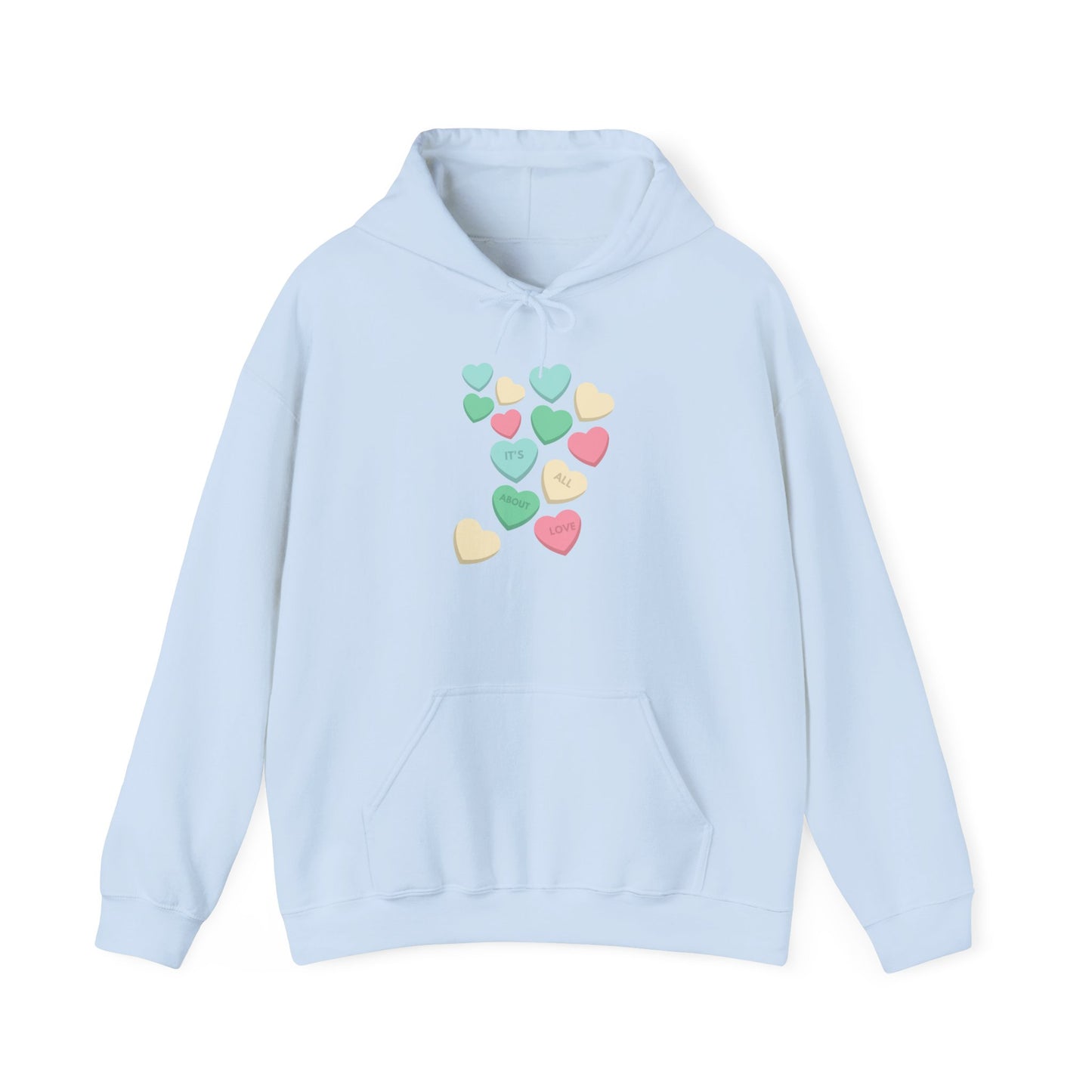 Its All About Love Womens Hooded Sweatshirt