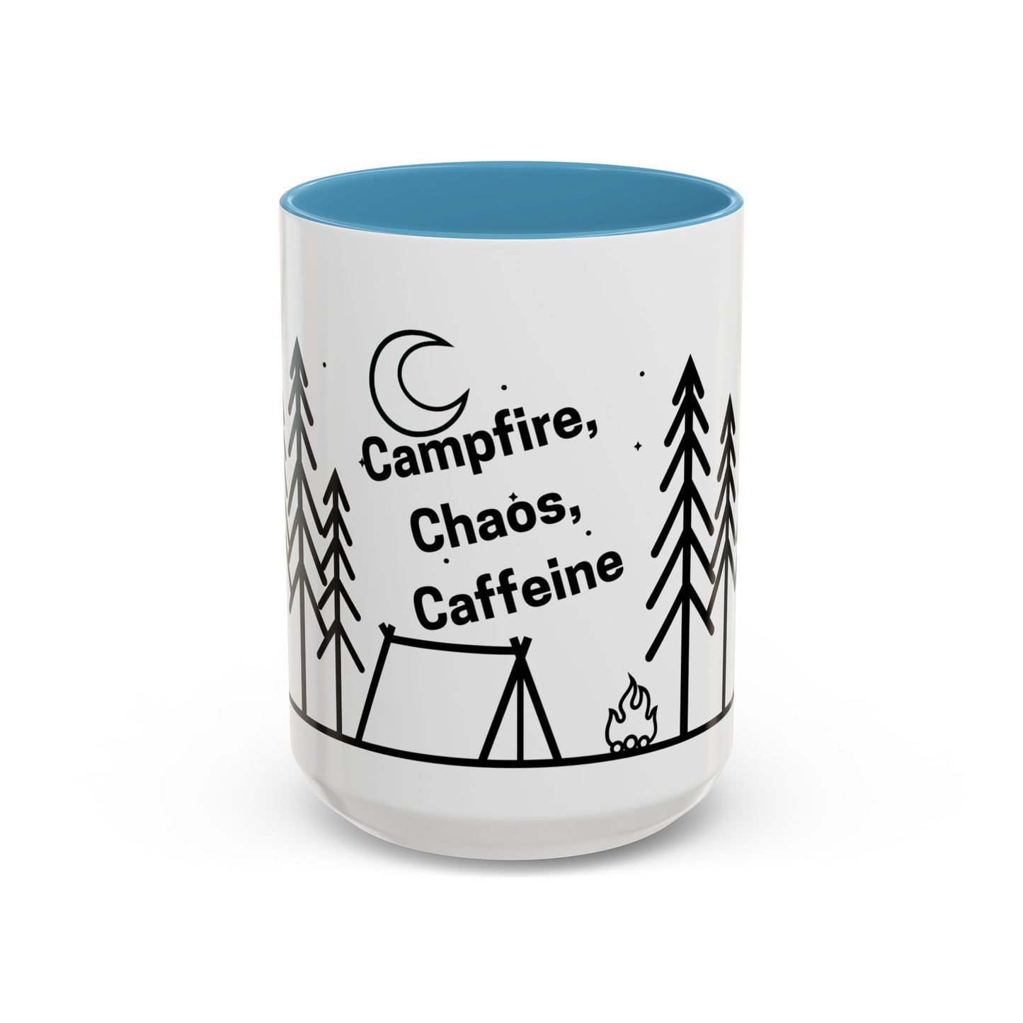 Camping Coffee Mug, Camp Kitchen Mug, Camper Coffee Mug, Camping Chaos Caffeine Mug, Gift for Camper, Gift for Coffee Lover, RV Lover Gift