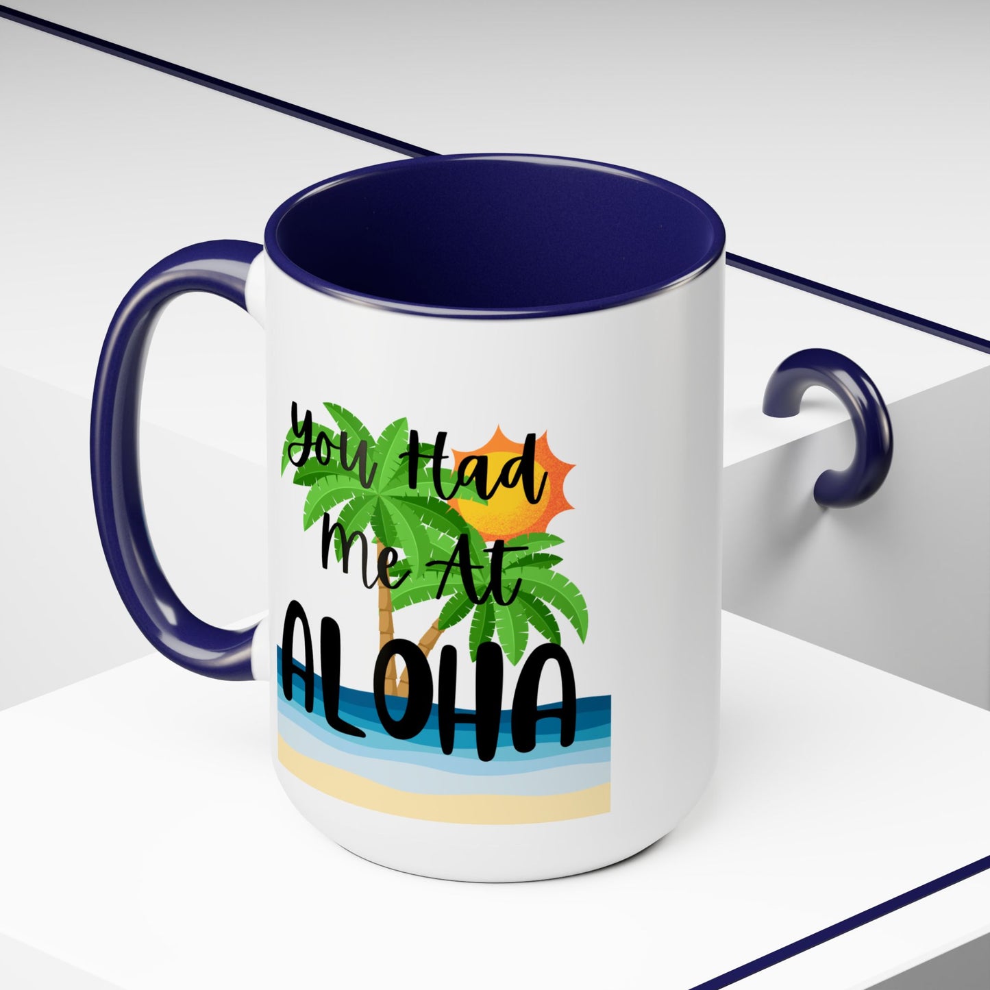 Aloha Coffee Mug, Hawaiian Coffee Mug, Coffee Lover Gift, Gift For Coffee Drinker, Girlfriend Gift, Coffee Drinker Gift, Hawaiian Party Gift