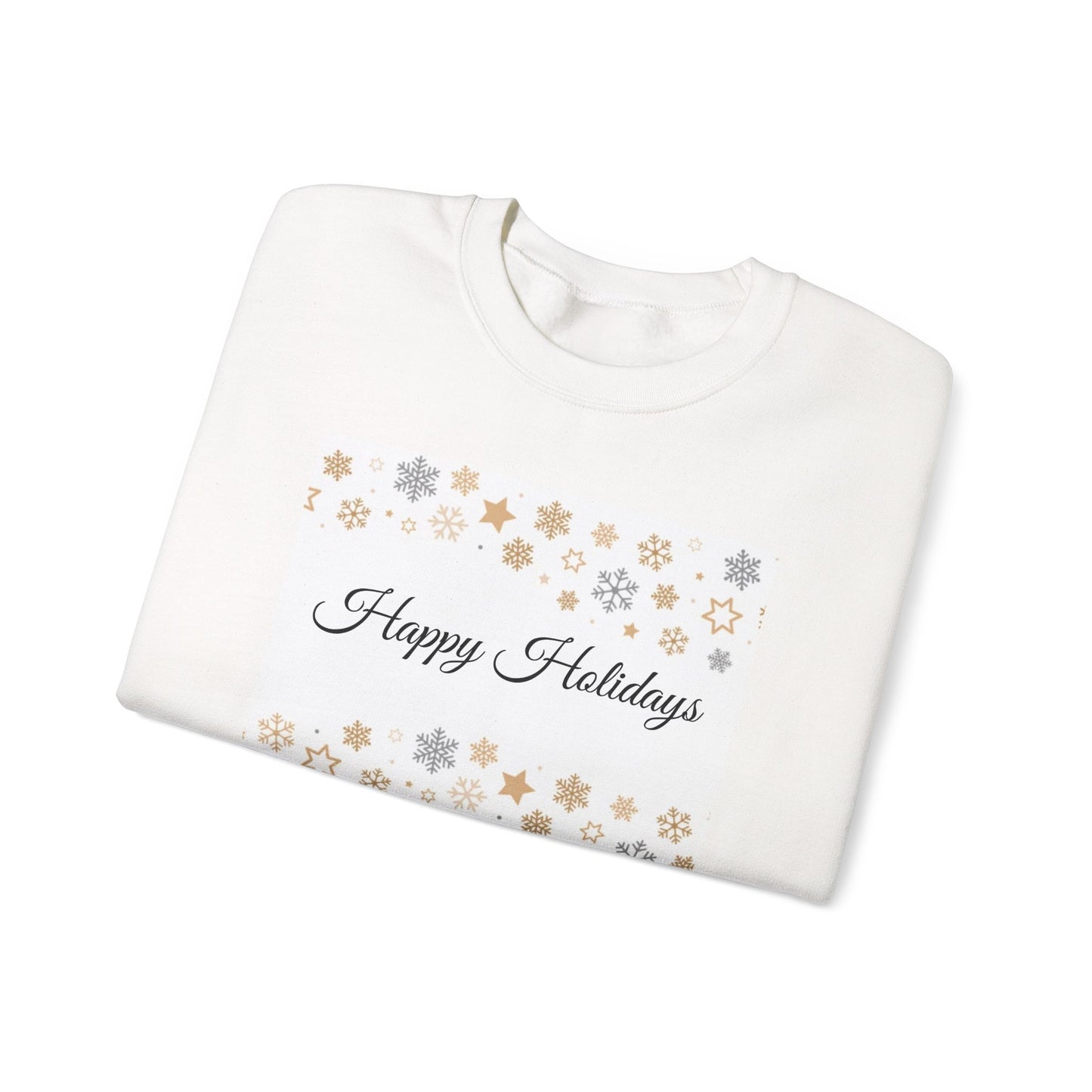 Holiday Party Sweatshirt, Christmas Sweater, Snowflake Unisex Crewneck Sweatshirt, Adult Festive Sweatshirt For Woman