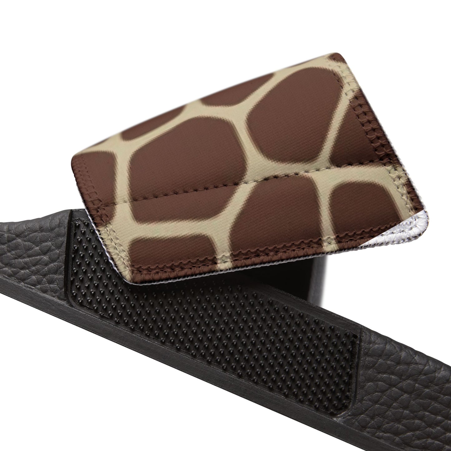 Classy Sandals for Special Occasion, Giraffe Womens Slide Sandals, 8 Sizes, Beach Footwear, Casual Footwear, Animal Print Sandals