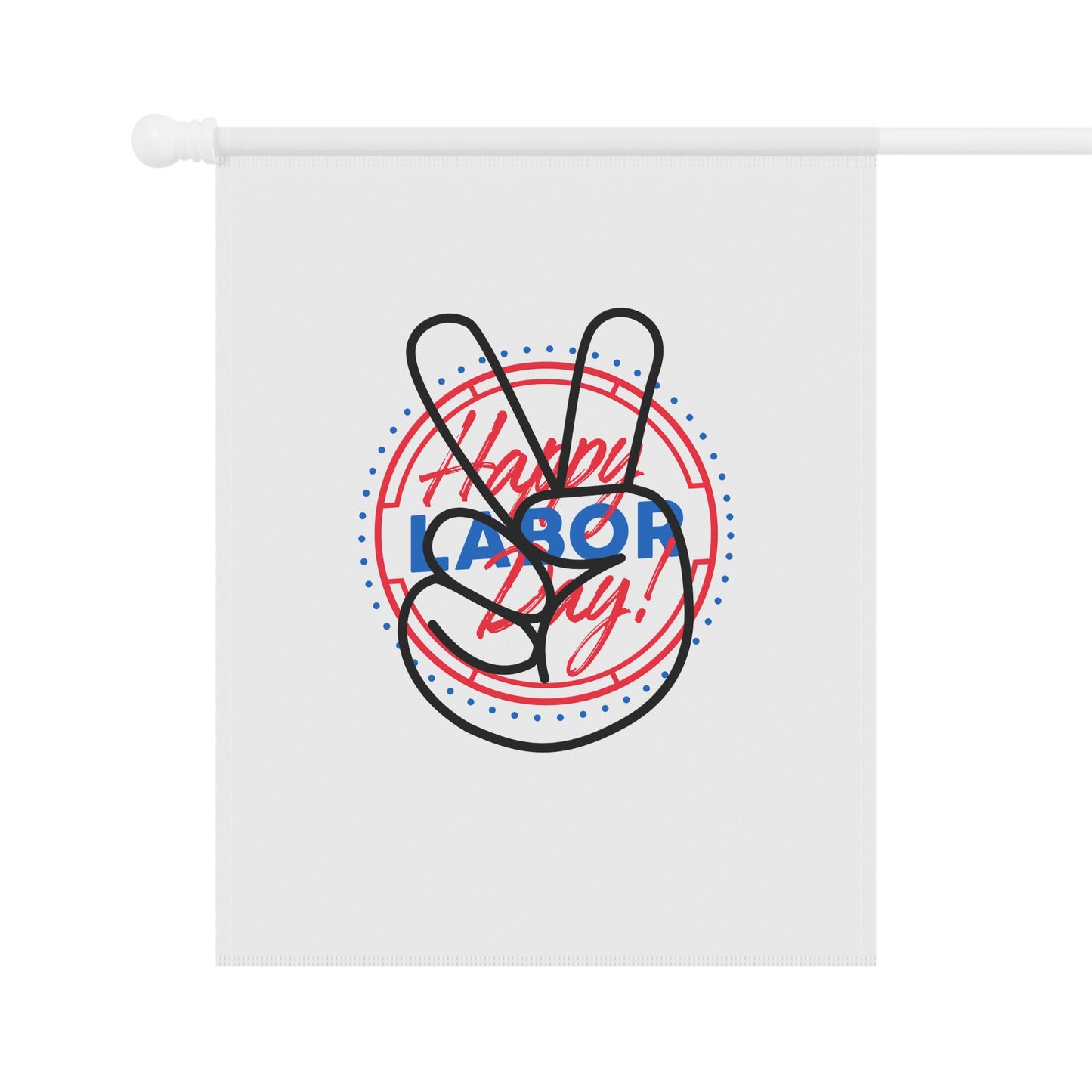 Labor Day Flag, Labor Day House Banner, Labor Day Garden Flag, Peace Flag, Patriotic Peace Flag, Labor Day Banner