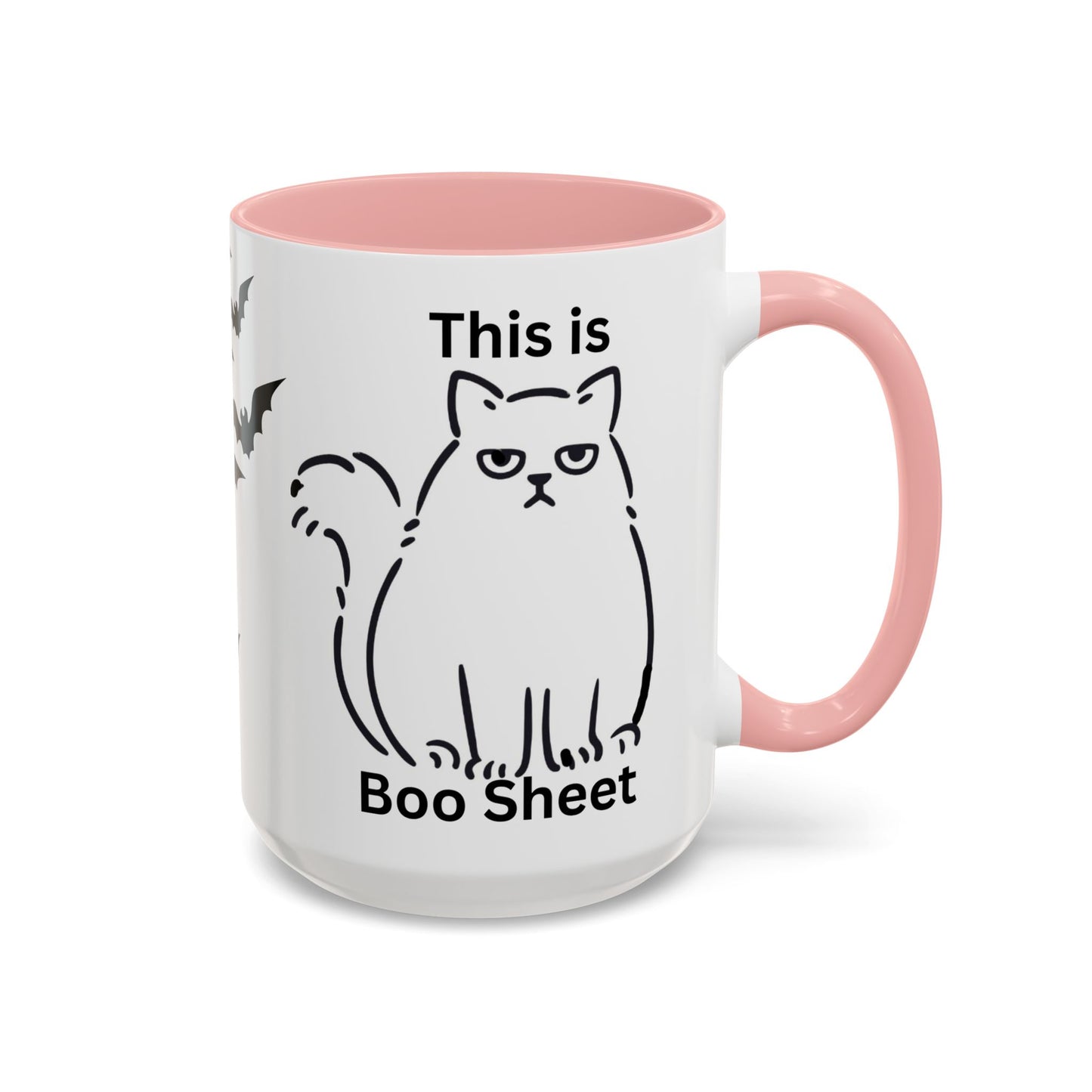 Halloween Coffee Mug, Gift for Halloween, Cat Lover Mug, Sarcastic Cat Coffee Mug, Cat Lover Gift, Gift For Cat Owner, Scary Halloween Mug, Bat Coffee Mug