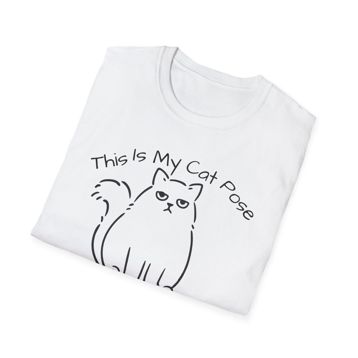 Yoga T Shirt with Cat Pose, Unisex Soft T-Shirt For Woman, Cat Lover T Shirt, Funny Cat T Shirt, Cat Lady T Shirt 10 Colors, Motivational T Shirt