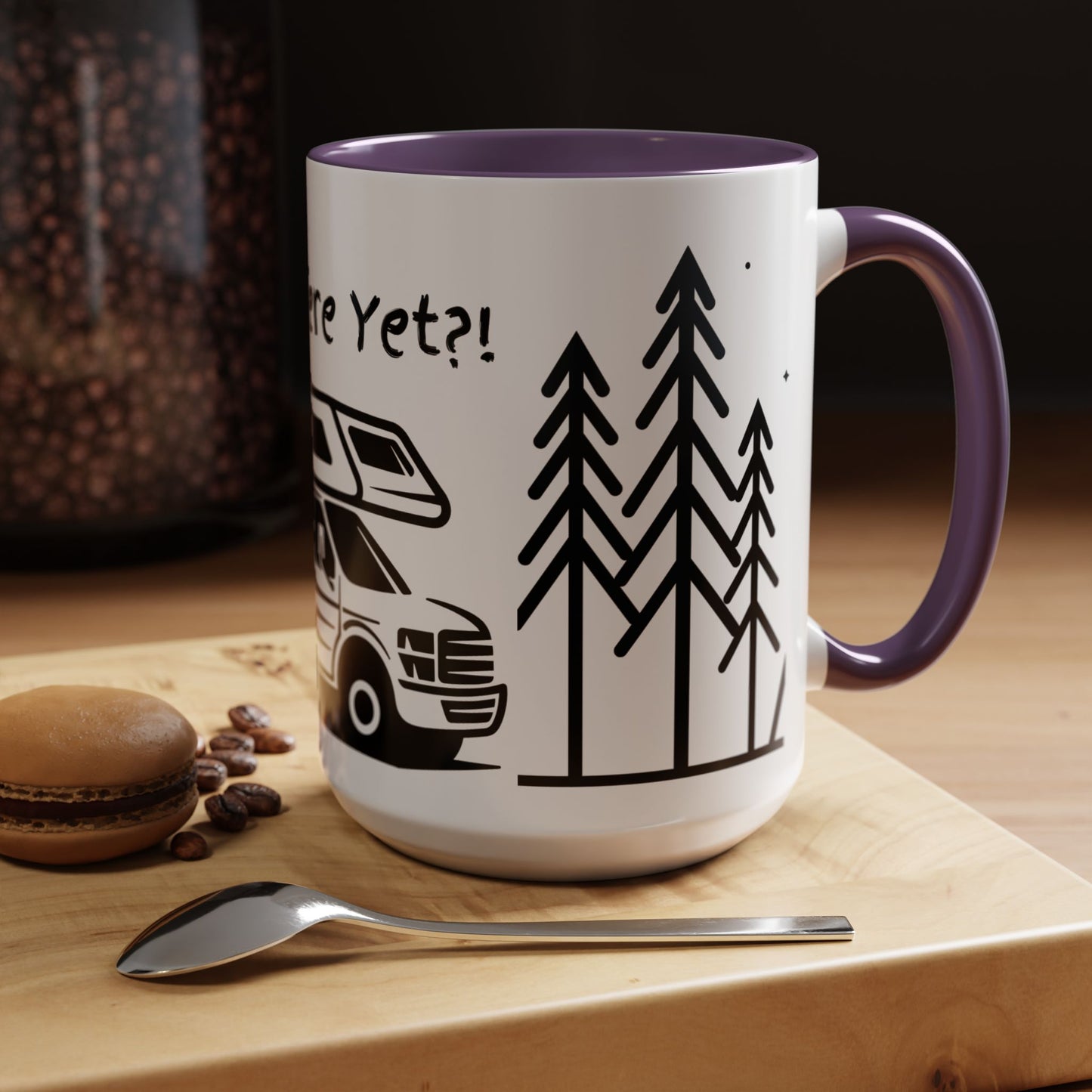 Camping Coffee Mug, Camp Kitchen Mug, Camper Coffee Mug, RV There Yet?! Mug, Gift for Camper, Gift for Coffee Lover, RV Lover Gift, RV Gift Idea