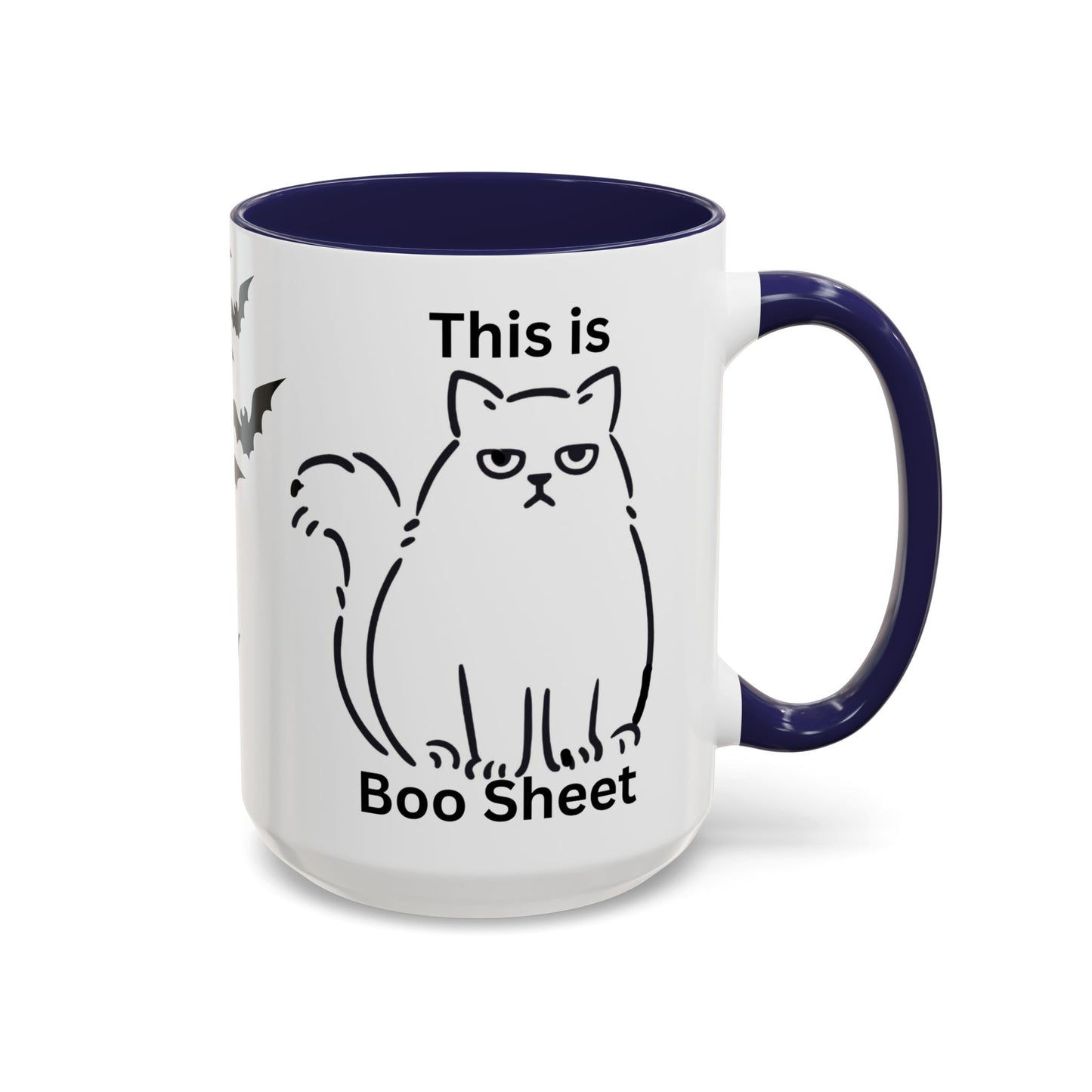 Halloween Coffee Mug, Gift for Halloween, Cat Lover Mug, Sarcastic Cat Coffee Mug, Cat Lover Gift, Gift For Cat Owner, Scary Halloween Mug, Bat Coffee Mug