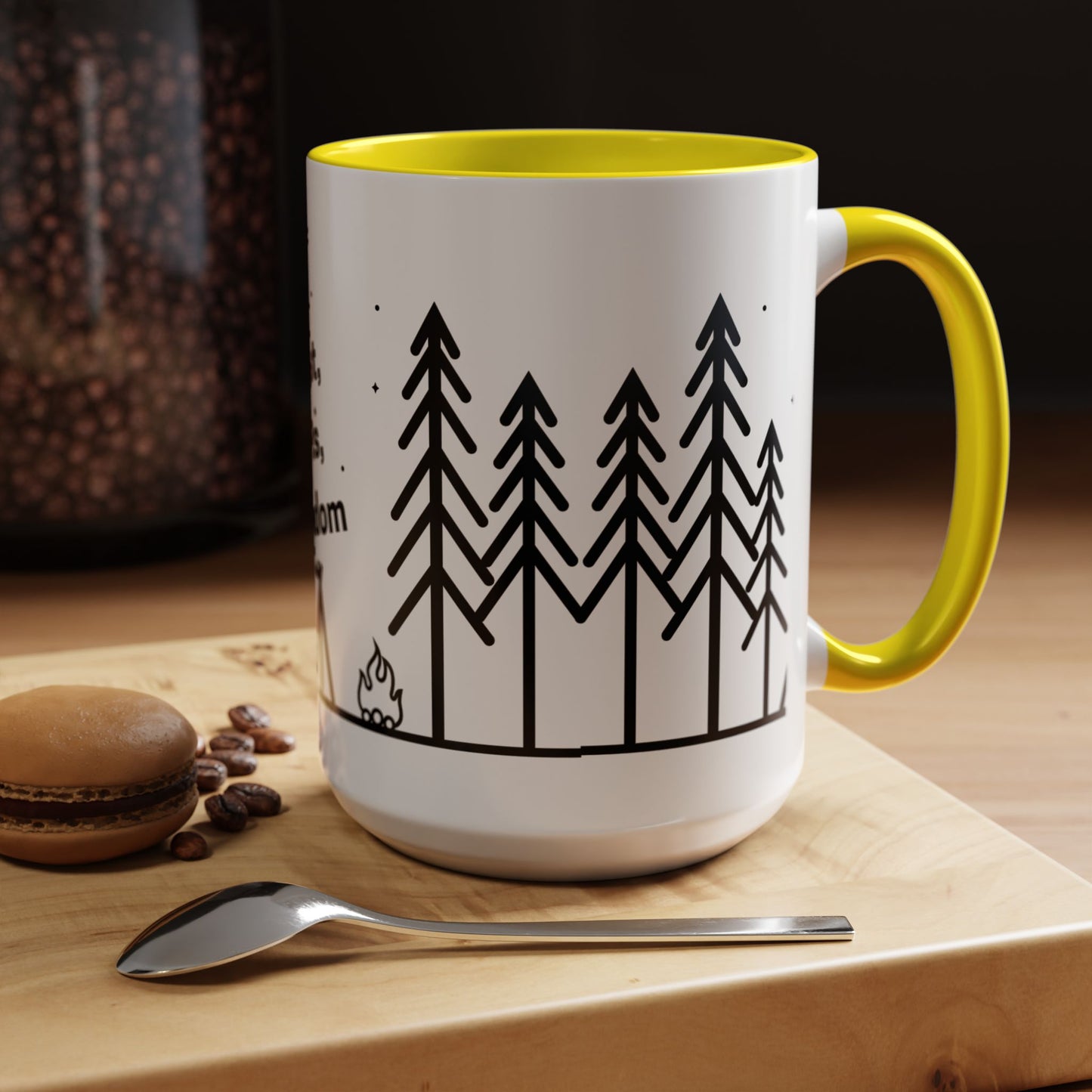 Camping Coffee Mug, Camp Kitchen Mug, Camper Coffee Mug, Forest Farts Freedom Mug, Gift for Camper, Gift for Coffee Lover, RV Lover Gift
