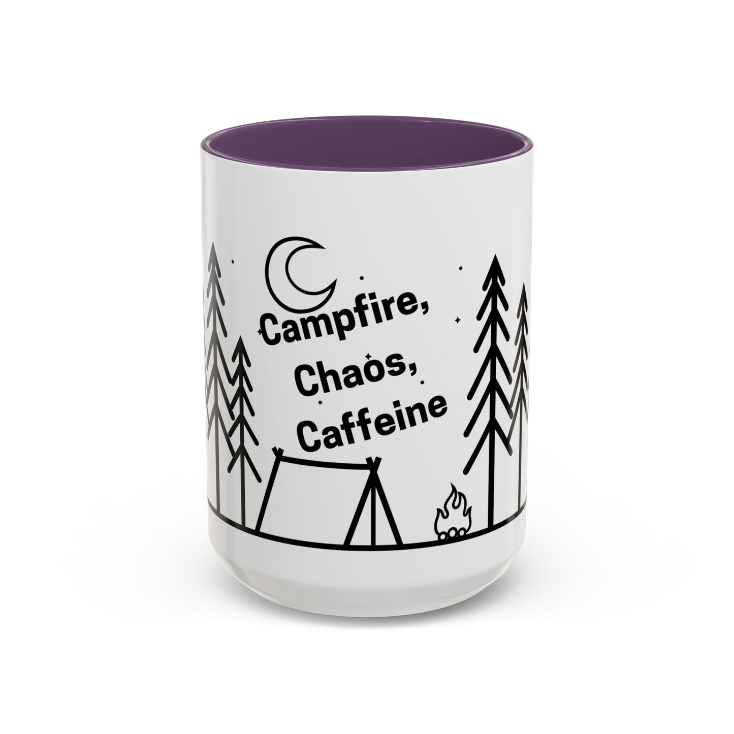 Camping Coffee Mug, Camp Kitchen Mug, Camper Coffee Mug, Camping Chaos Caffeine Mug, Gift for Camper, Gift for Coffee Lover, RV Lover Gift