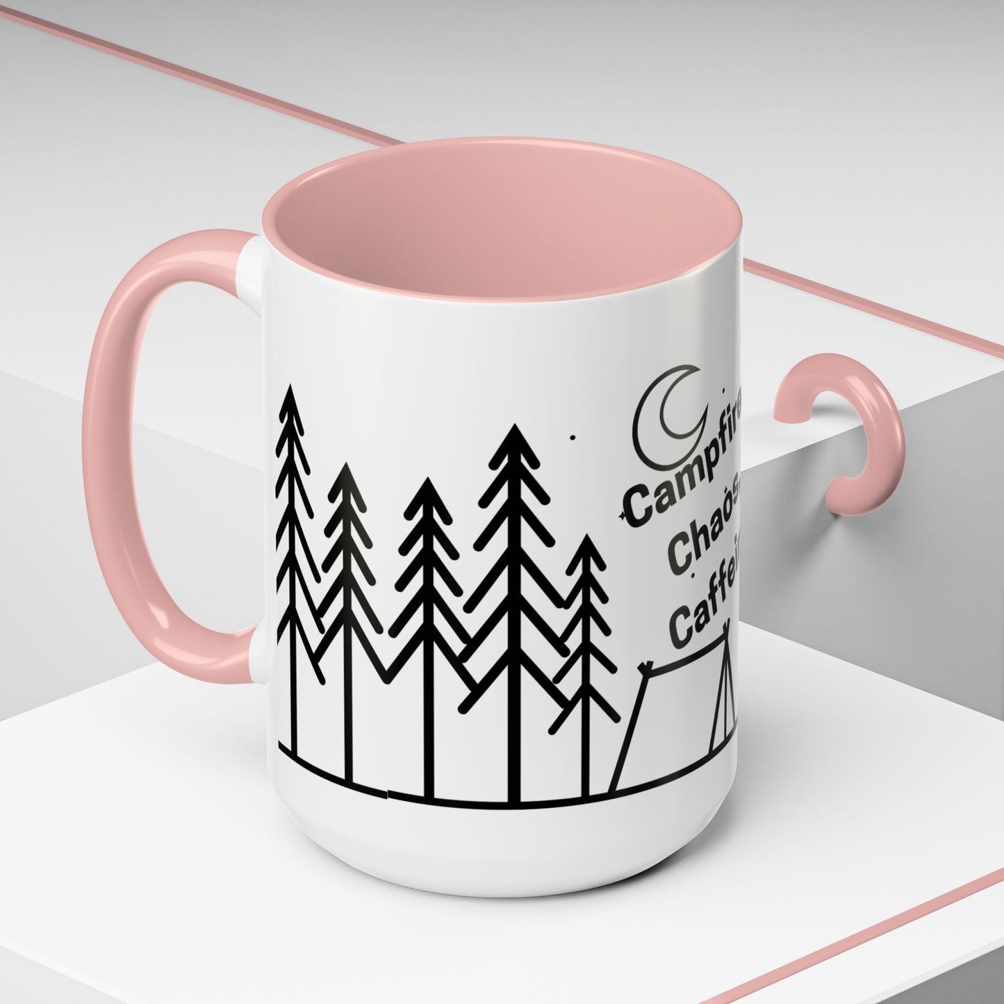 Camping Coffee Mug, Camp Kitchen Mug, Camper Coffee Mug, Camping Chaos Caffeine Mug, Gift for Camper, Gift for Coffee Lover, RV Lover Gift