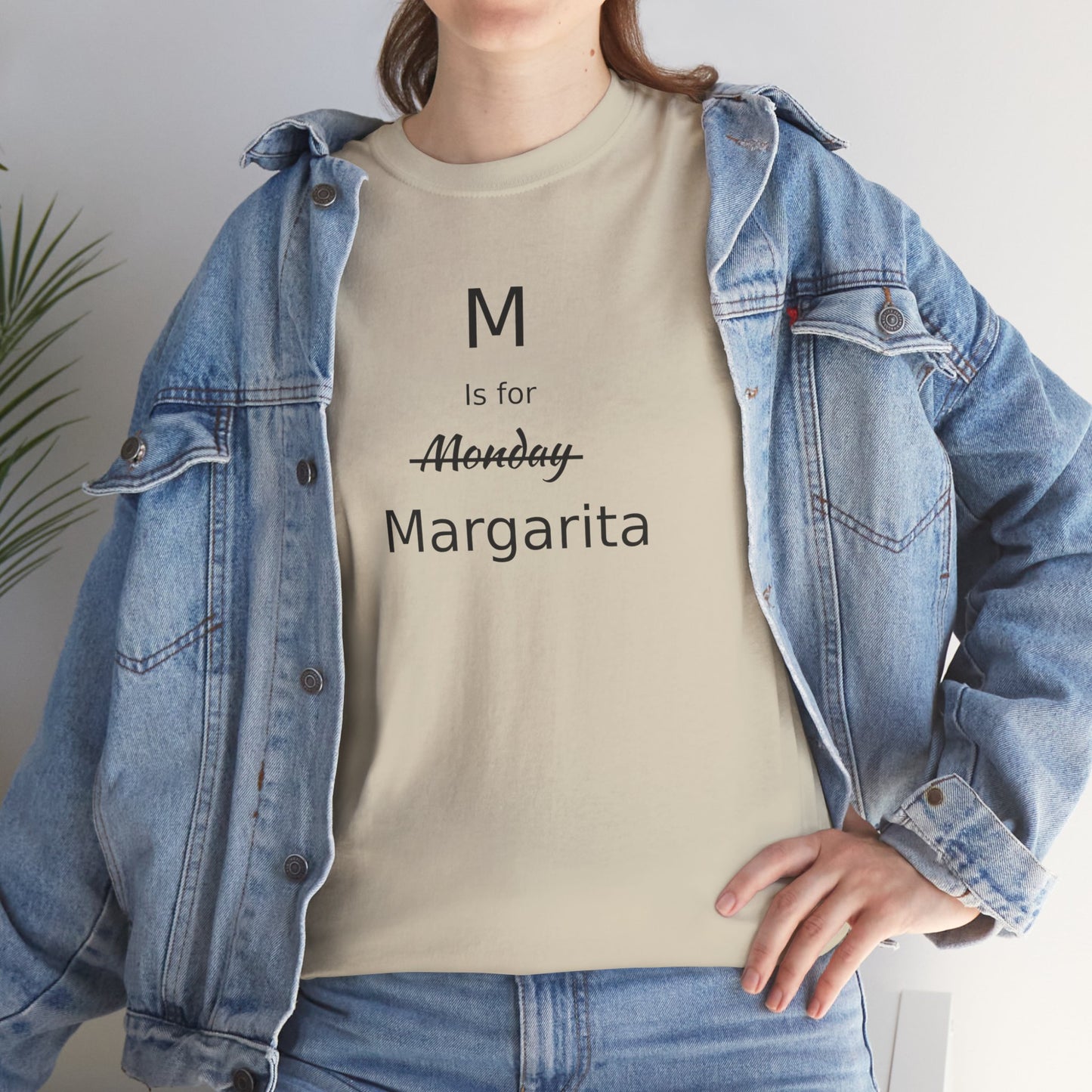Margarita Drinker Gift, M is for Margarita Cotton Tee, Drink Lover's Gift, Woman's T Shirt, T Shirt for Men, T Shirt for Women, Men's Tee, Funny T Shirt
