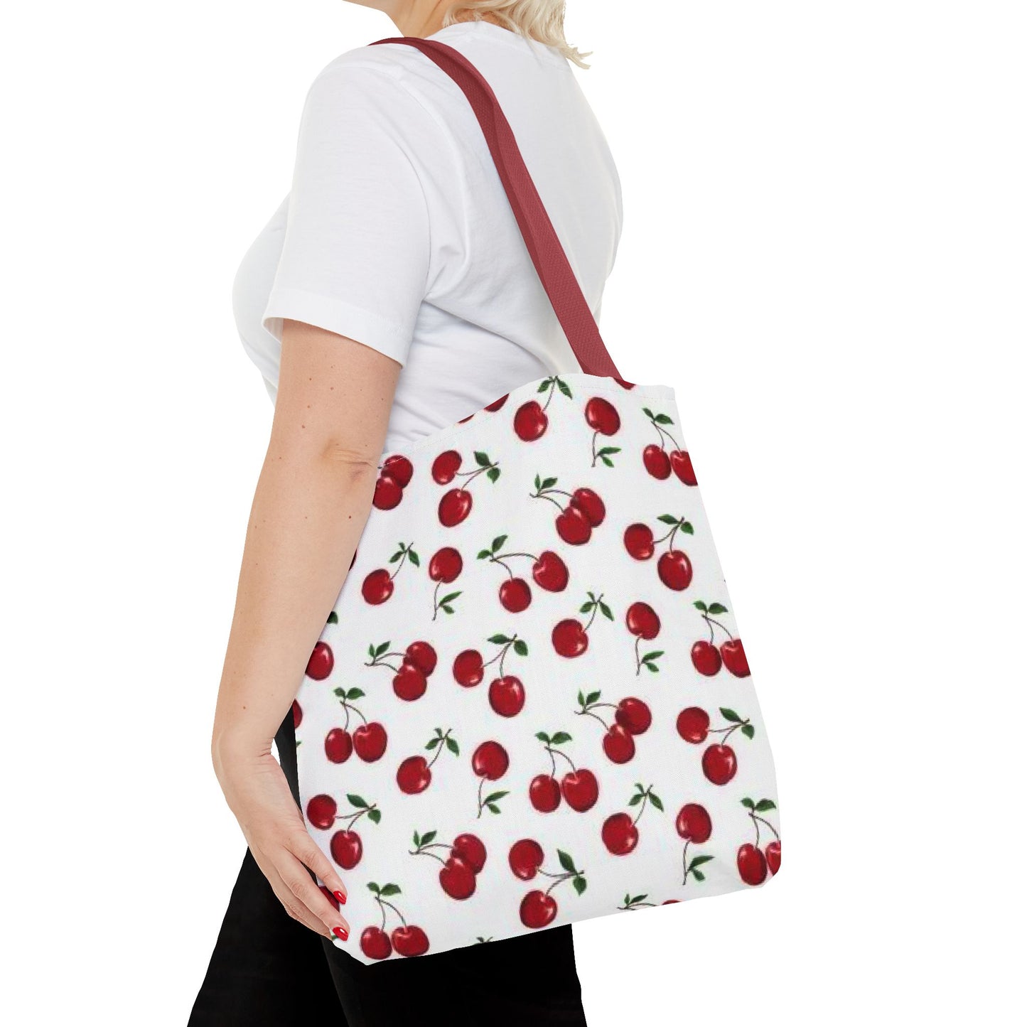 Cherry Tote Bag, Shopping Tote, Grocery Tote Bag, Activity Bag