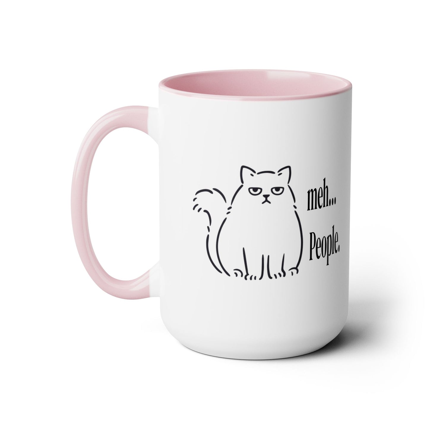 Meh...People Two-Tone Coffee Mugs, 15oz