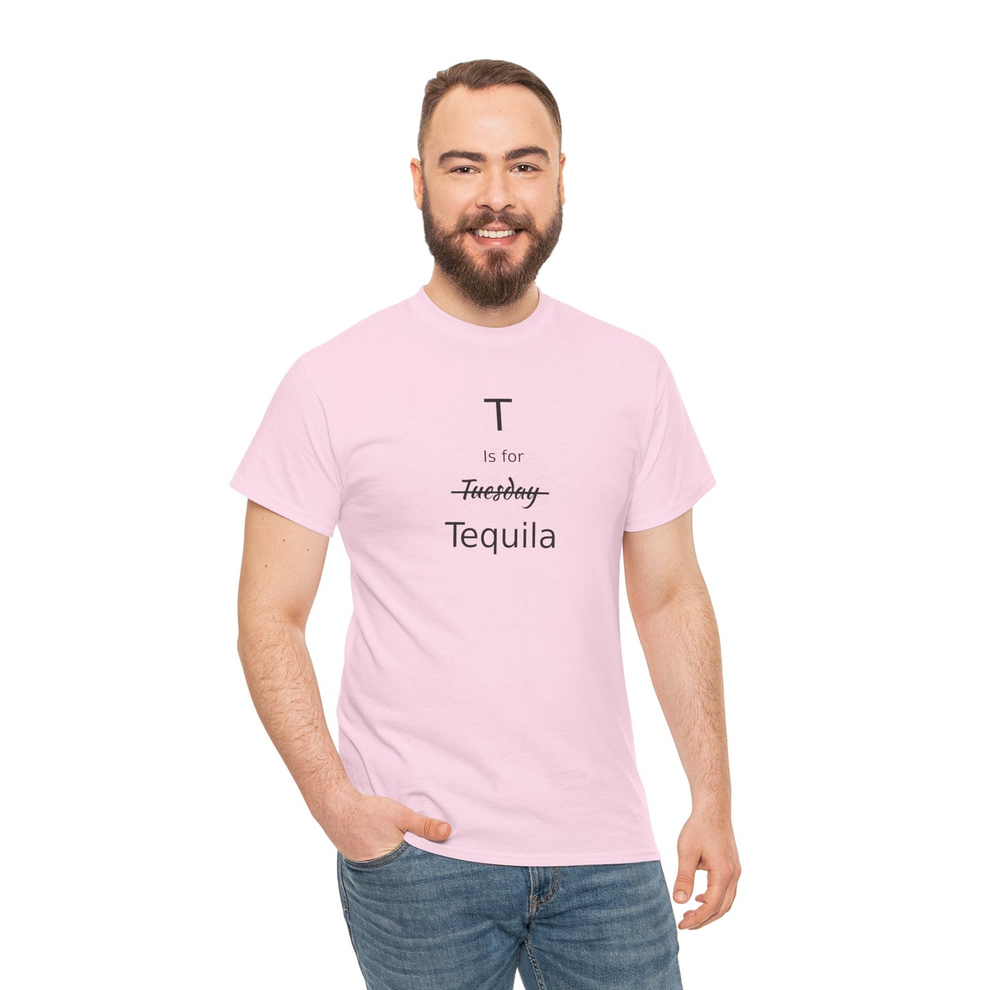 Tequila Lover's Gift, T is for Tequila Cotton Tee, Woman's T Shirt, T Shirt for Men, T Shirt for Women, Men's Tee, Funny T Shirt, Tequila Drinkers Gift, T Shirt for Drinker