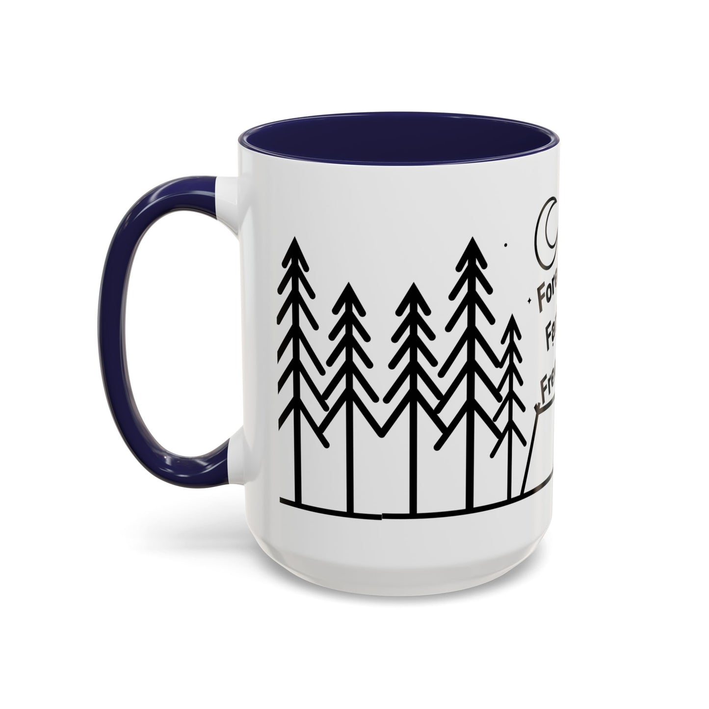 Camping Coffee Mug, Camp Kitchen Mug, Camper Coffee Mug, Forest Farts Freedom Mug, Gift for Camper, Gift for Coffee Lover, RV Lover Gift