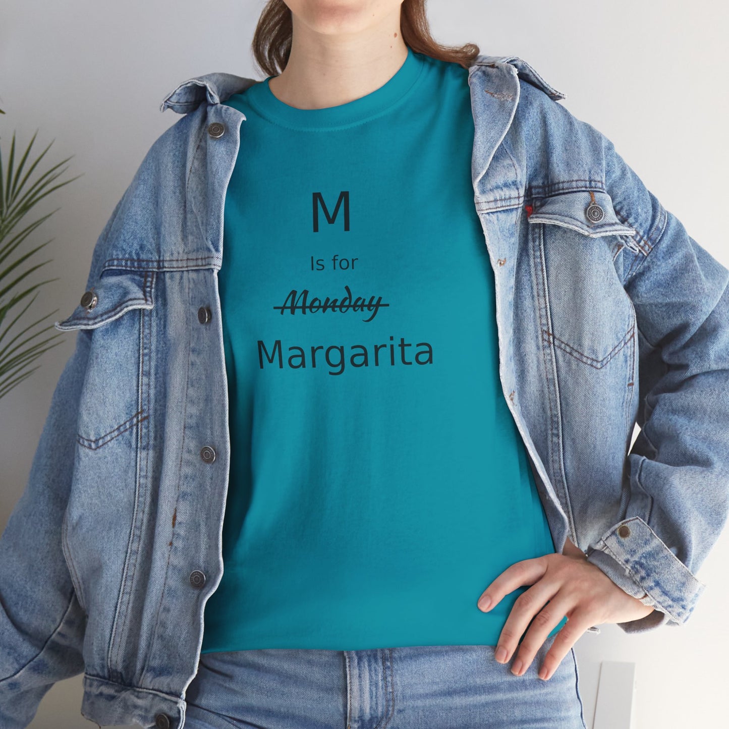 Margarita Drinker Gift, M is for Margarita Cotton Tee, Drink Lover's Gift, Woman's T Shirt, T Shirt for Men, T Shirt for Women, Men's Tee, Funny T Shirt