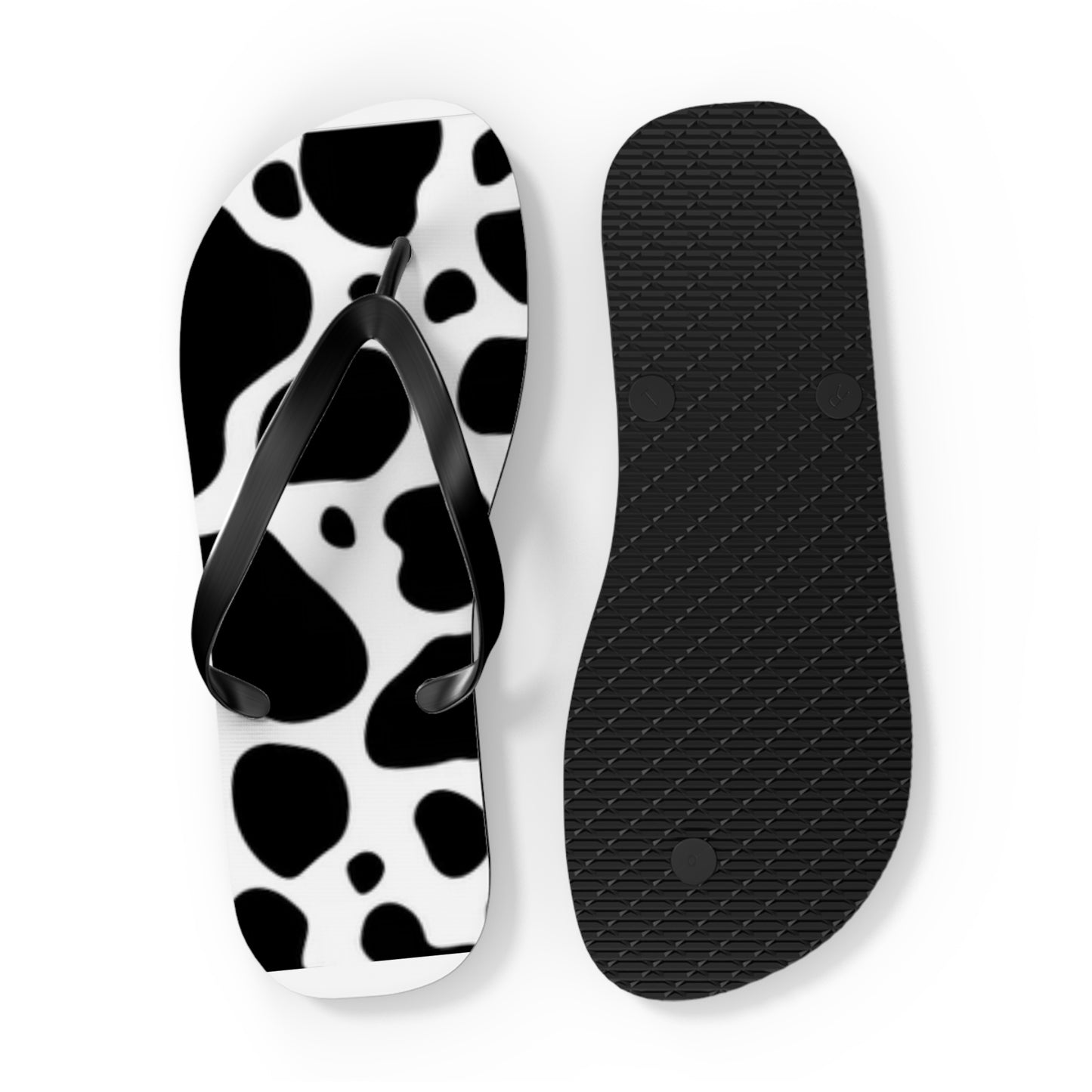 Mens Flip Flops in Dalmatian Print, Fun Sandals for Men, Bachelor Party Flip Flops, Gift for Father, Gift for Dad, Animal Design Sandals