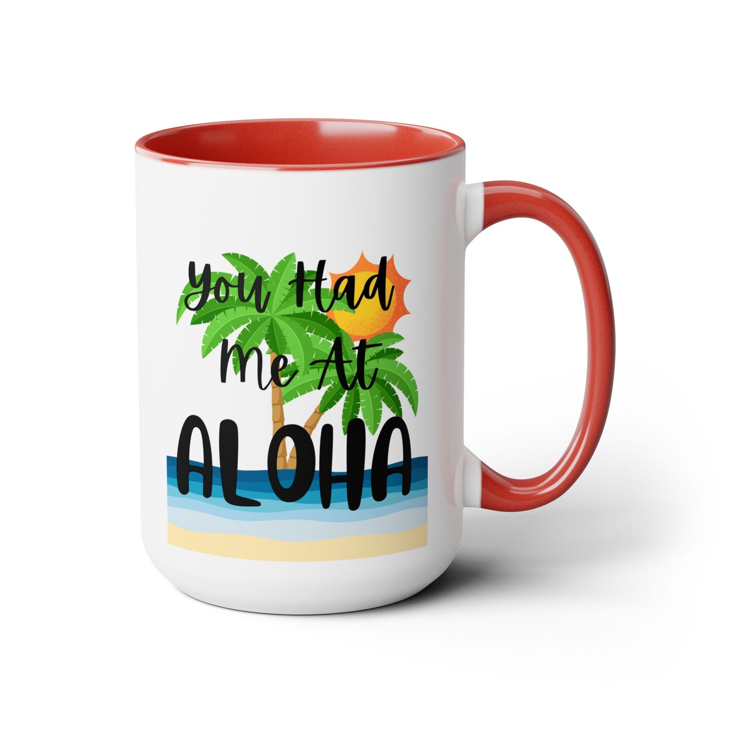 Aloha Coffee Mug, Hawaiian Coffee Mug, Coffee Lover Gift, Gift For Coffee Drinker, Girlfriend Gift, Coffee Drinker Gift, Hawaiian Party Gift
