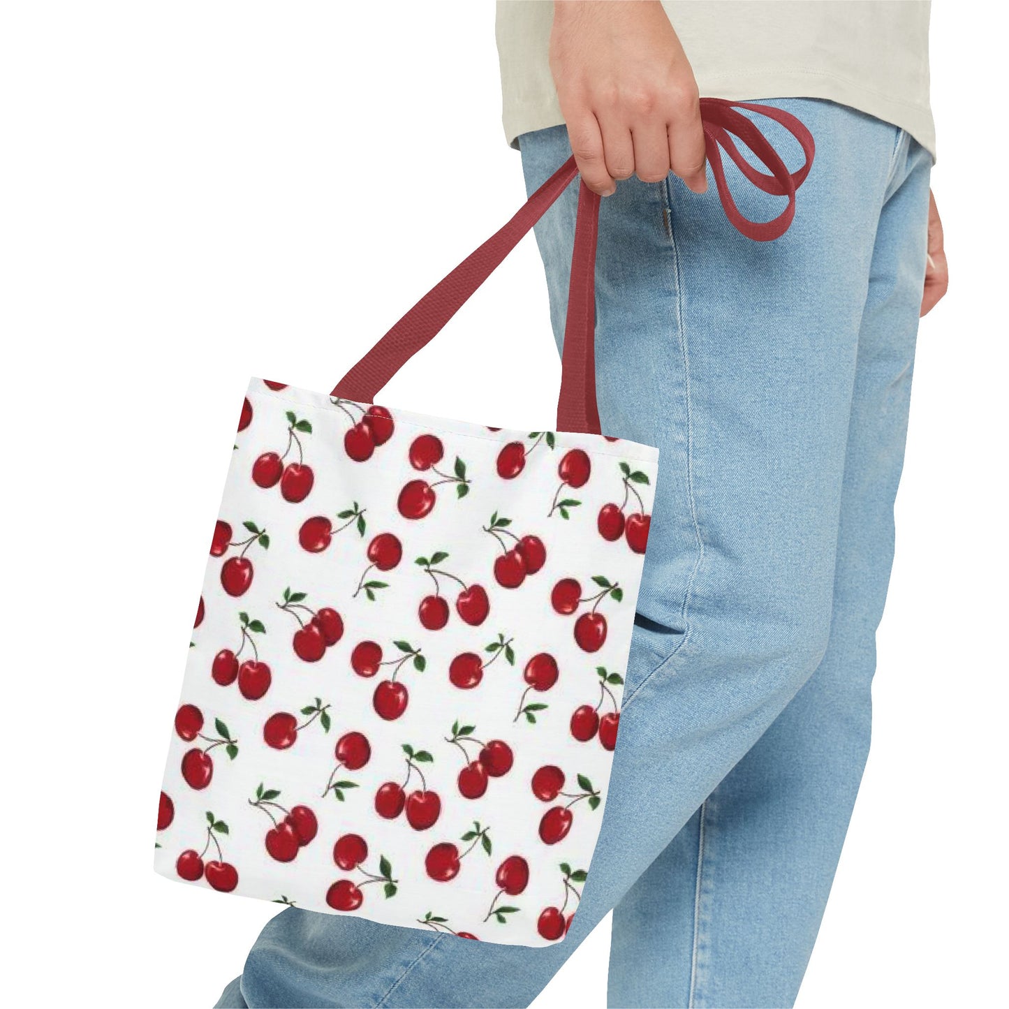 Cherry Tote Bag, Shopping Tote, Grocery Tote Bag, Activity Bag