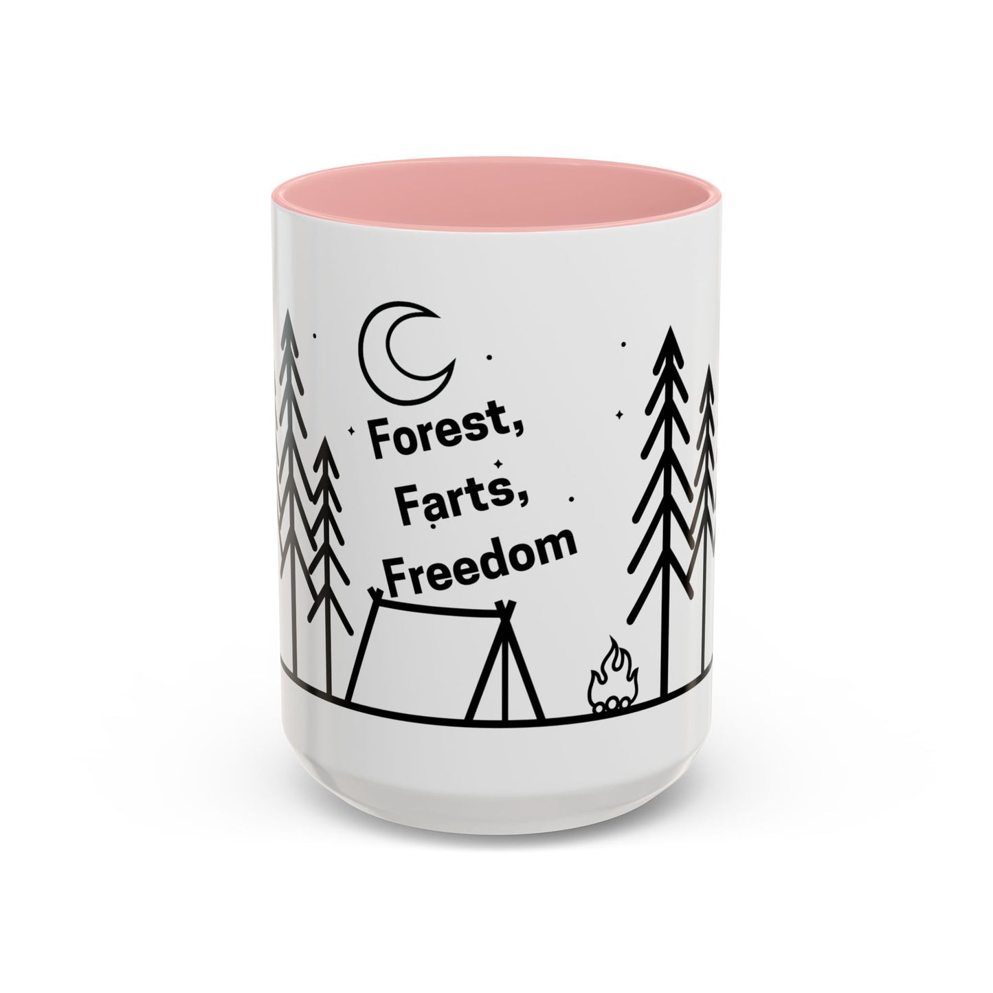 Camping Coffee Mug, Camp Kitchen Mug, Camper Coffee Mug, Forest Farts Freedom Mug, Gift for Camper, Gift for Coffee Lover, RV Lover Gift
