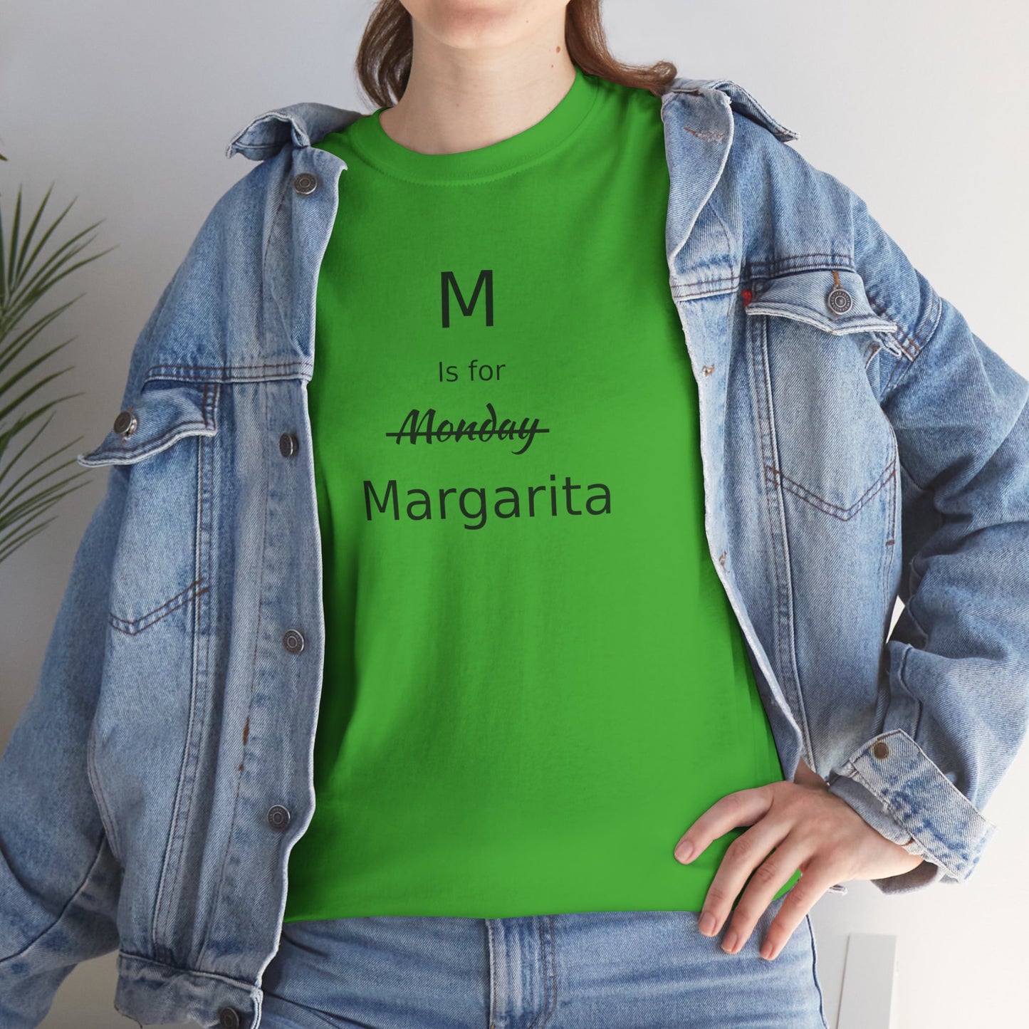 Margarita Drinker Gift, M is for Margarita Cotton Tee, Drink Lover's Gift, Woman's T Shirt, T Shirt for Men, T Shirt for Women, Men's Tee, Funny T Shirt