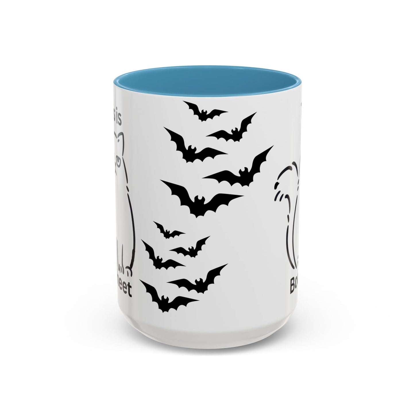 Halloween Coffee Mug, Gift for Halloween, Cat Lover Mug, Sarcastic Cat Coffee Mug, Cat Lover Gift, Gift For Cat Owner, Scary Halloween Mug, Bat Coffee Mug