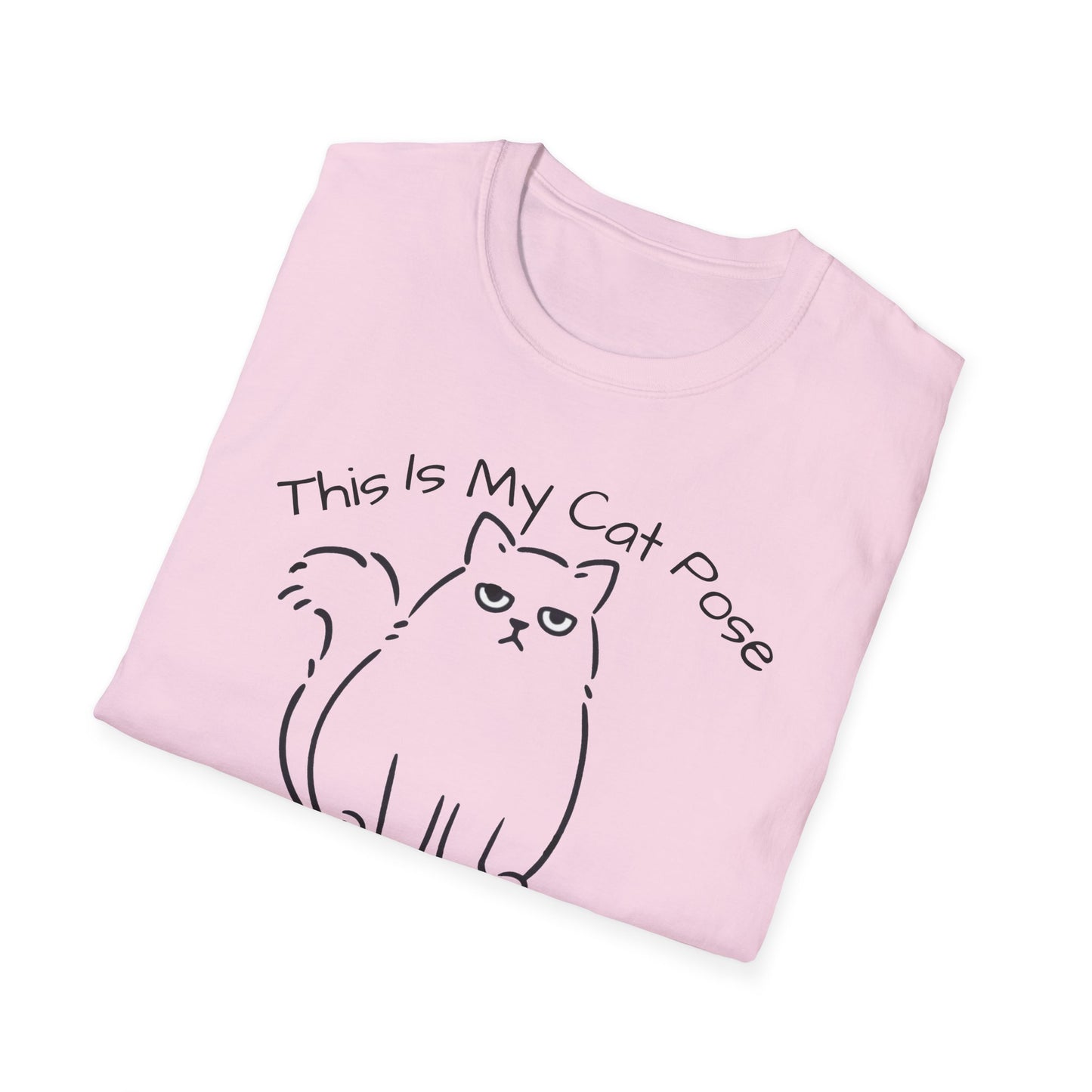 Yoga T Shirt with Cat Pose, Unisex Soft T-Shirt For Woman, Cat Lover T Shirt, Funny Cat T Shirt, Cat Lady T Shirt 10 Colors, Motivational T Shirt