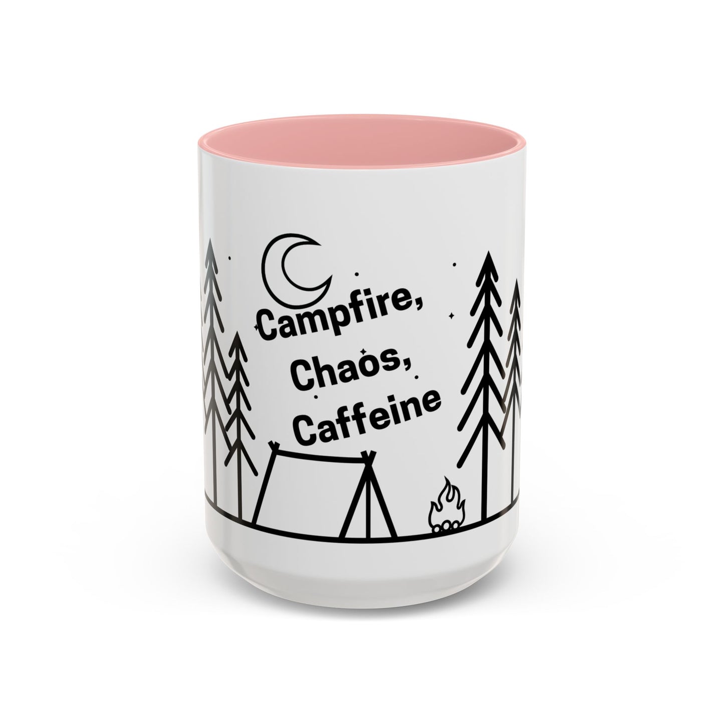 Camping Coffee Mug, Camp Kitchen Mug, Camper Coffee Mug, Camping Chaos Caffeine Mug, Gift for Camper, Gift for Coffee Lover, RV Lover Gift