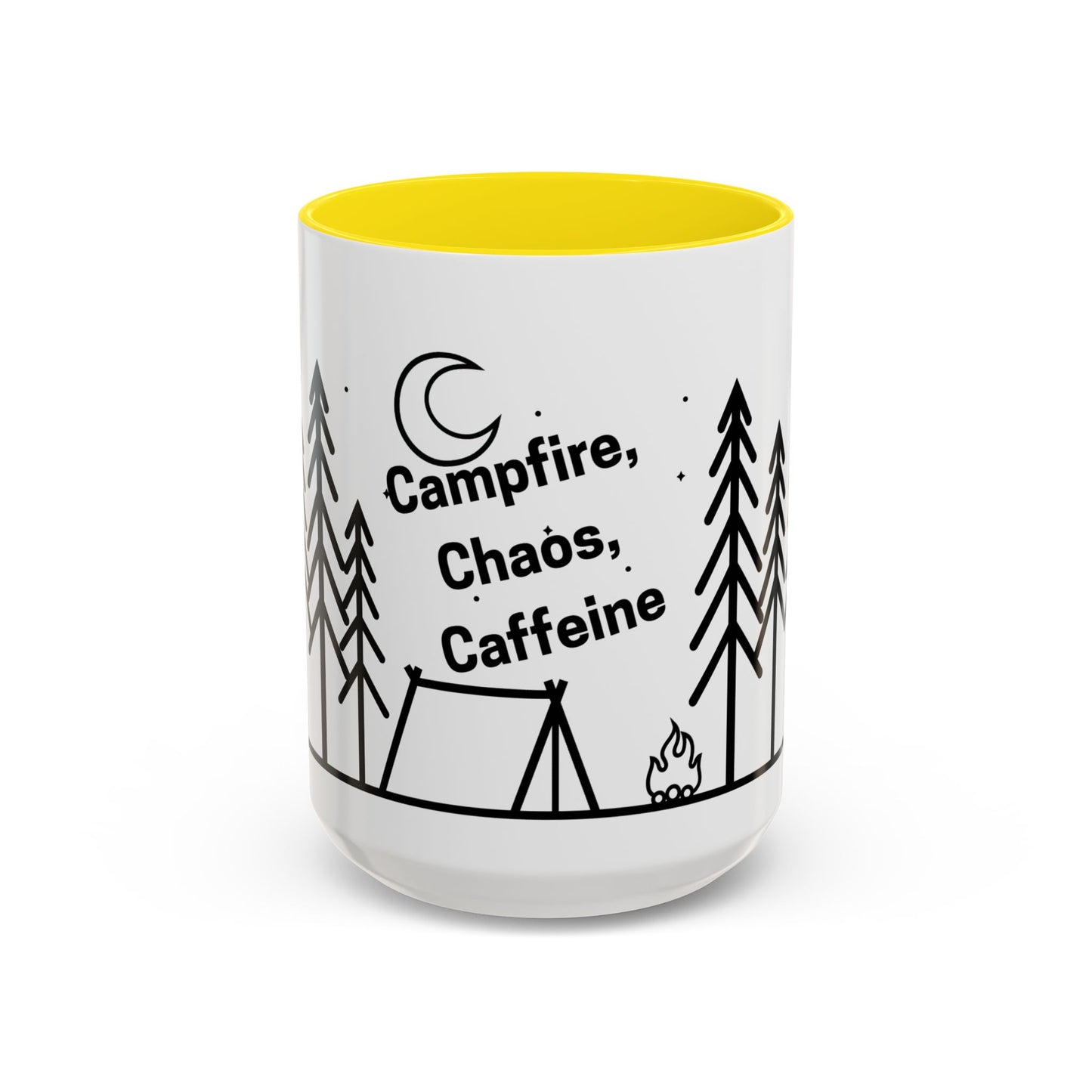 Camping Coffee Mug, Camp Kitchen Mug, Camper Coffee Mug, Camping Chaos Caffeine Mug, Gift for Camper, Gift for Coffee Lover, RV Lover Gift