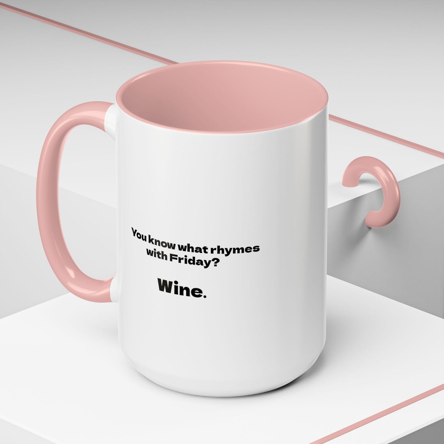 Funny Coffee Mug, Friday Wine Coffee Mug, Sarcastic Coffee Mug, Girlfriend Gift, Coworker Gift, Coffee Lover Gift, Wine Lover Gift