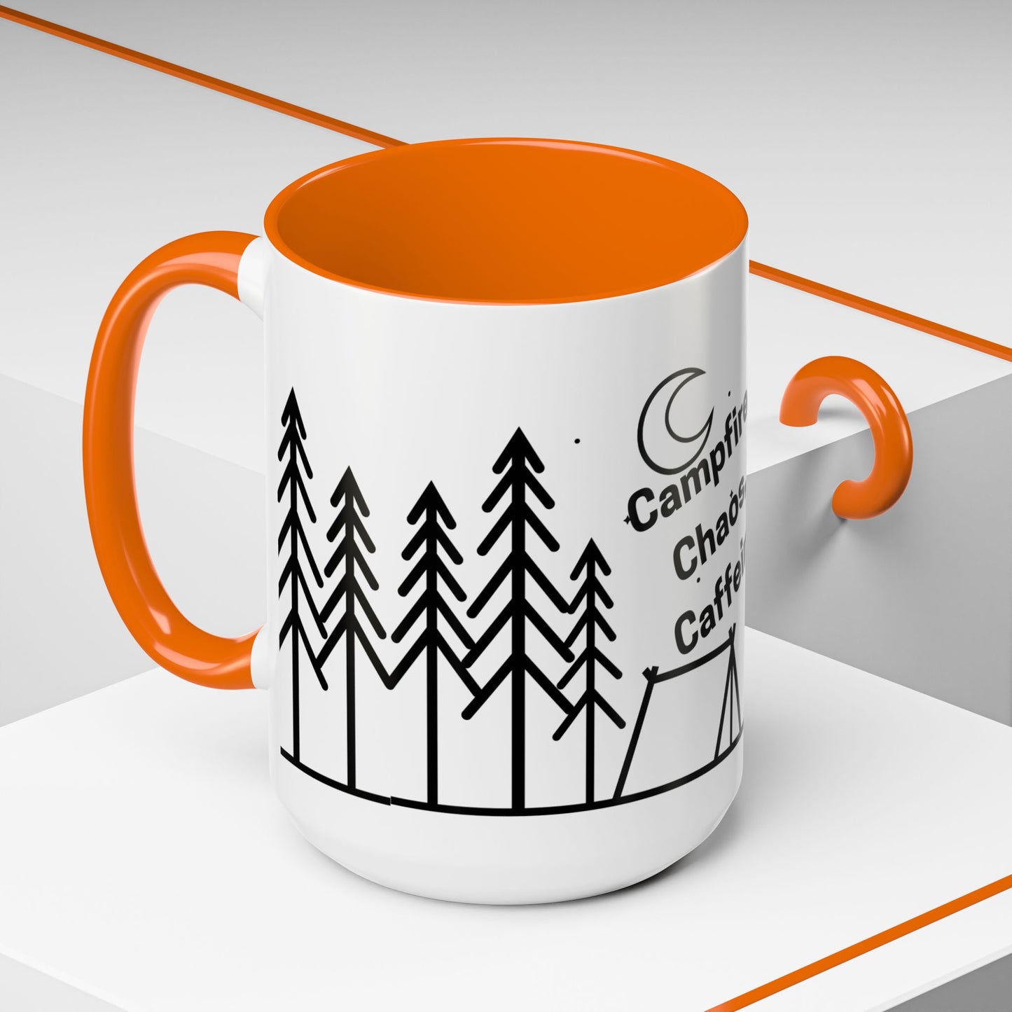 Camping Coffee Mug, Camp Kitchen Mug, Camper Coffee Mug, Camping Chaos Caffeine Mug, Gift for Camper, Gift for Coffee Lover, RV Lover Gift