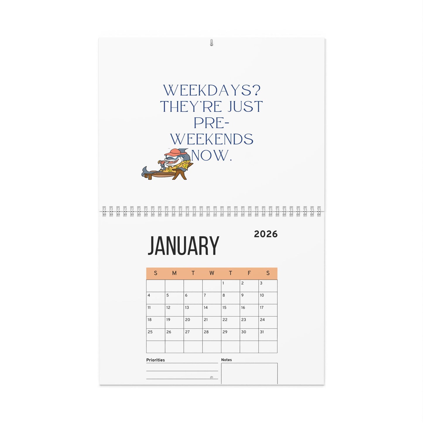 Retirement Calendar For Retiree Gift, 2026 Monthly Planner, Funny Retirement Wall Calendar, 2026 Monthly Calendar for Couples