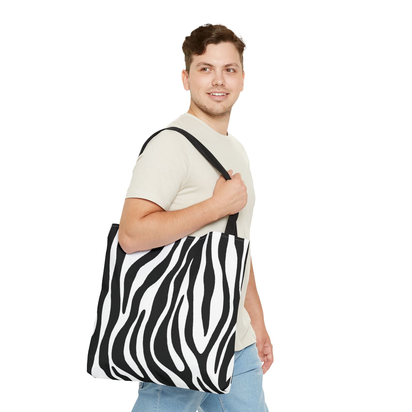 Tote Bag, Zebra Tote Bag, Shopping Tote, Grocery Tote Bag, Activity Bag, Book Bag, Animal Print Tote