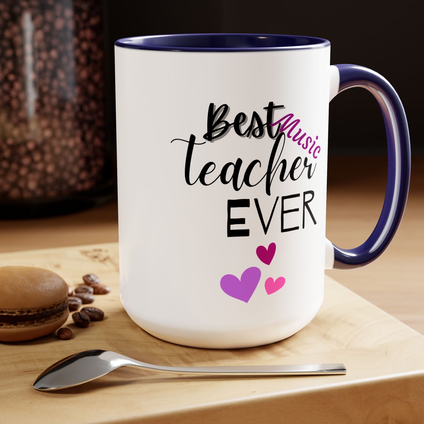 Personalized Teacher Coffee Mug, Coffee Mug, Coffee Lover Gift, Gift For Music Teacher, Graduation Gift For Teacher, Best Music Teacher Gift For Appreciation, PTA Gift Mug for Teacher