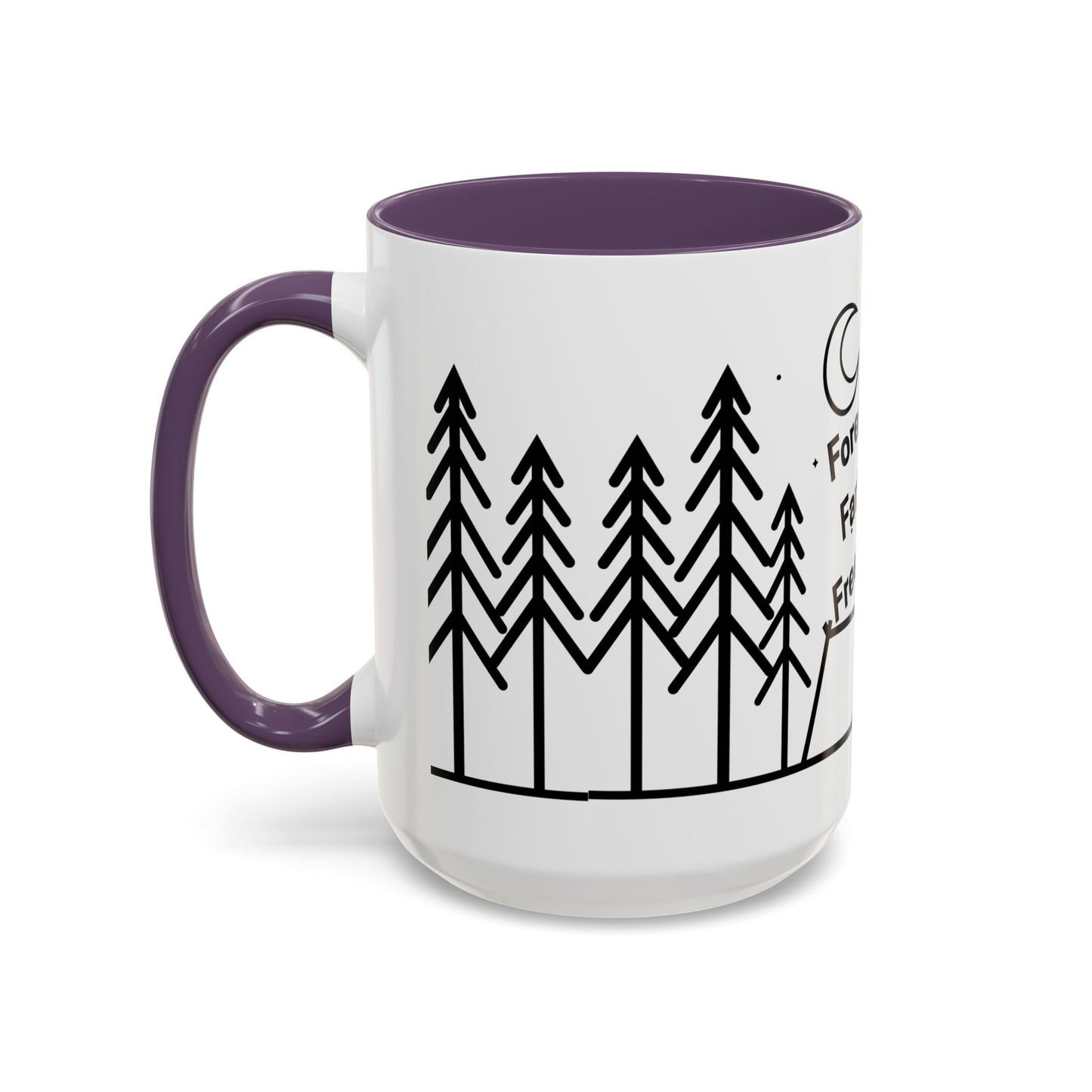 Camping Coffee Mug, Camp Kitchen Mug, Camper Coffee Mug, Forest Farts Freedom Mug, Gift for Camper, Gift for Coffee Lover, RV Lover Gift