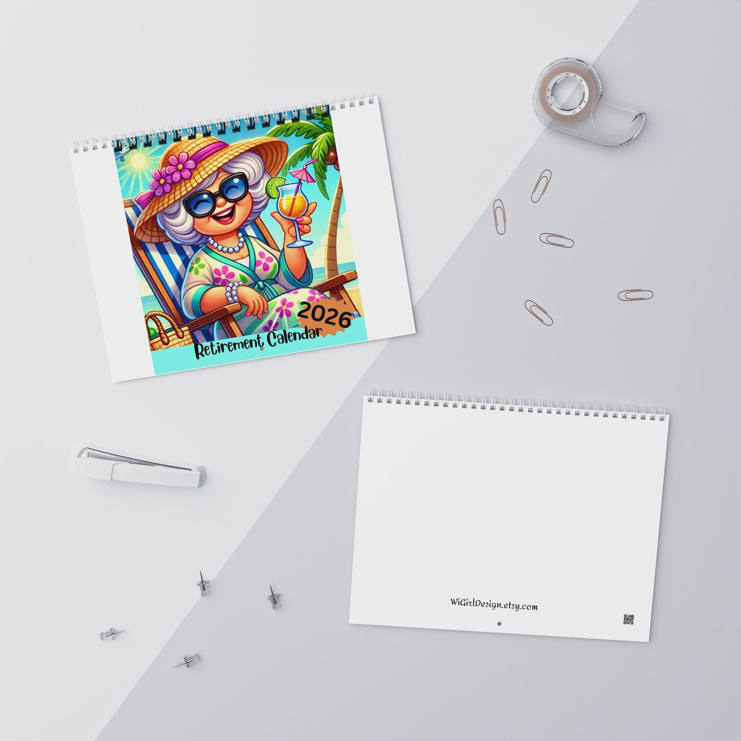 Retirement Gift For Woman, Retirement Calendar For Retiree Gift, 2026 Monthly Planner, Funny Retirement Wall Calendar, 2026 Retiree Calendar