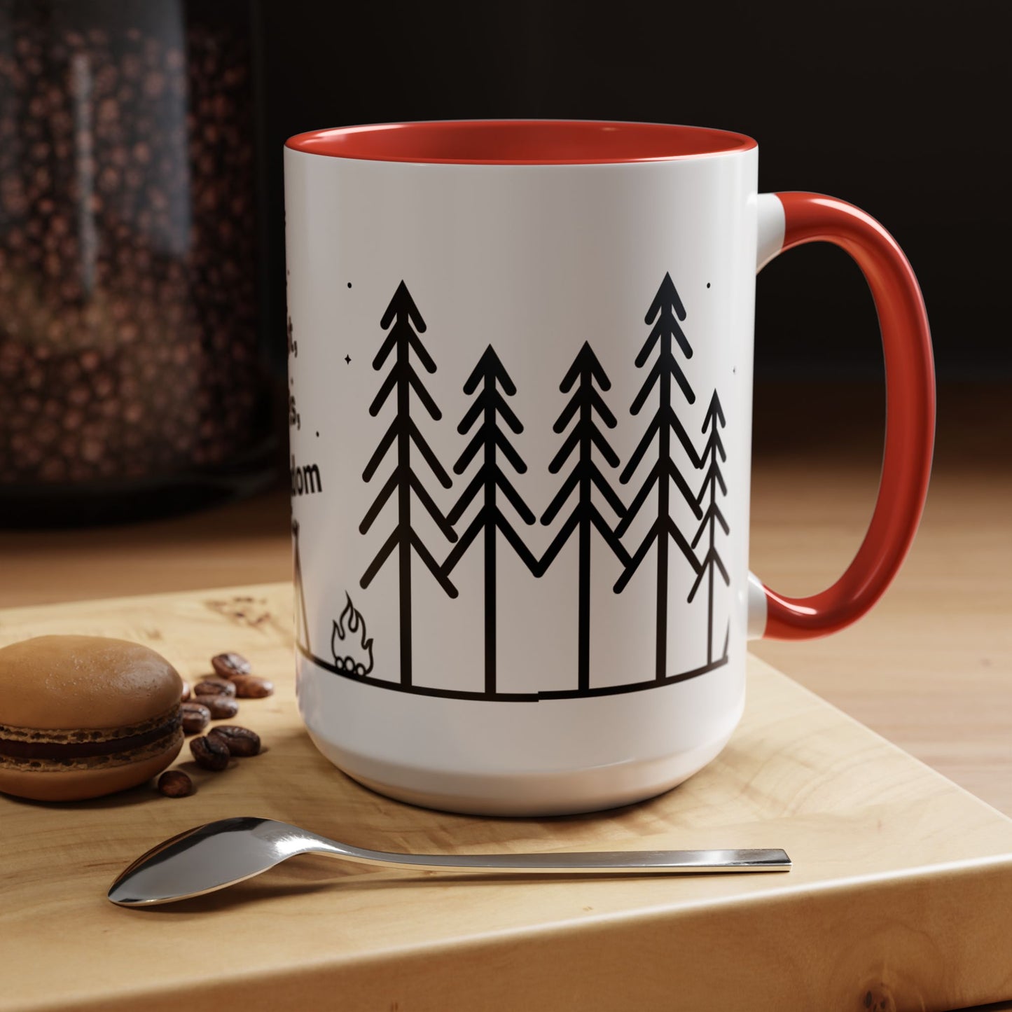 Camping Coffee Mug, Camp Kitchen Mug, Camper Coffee Mug, Forest Farts Freedom Mug, Gift for Camper, Gift for Coffee Lover, RV Lover Gift