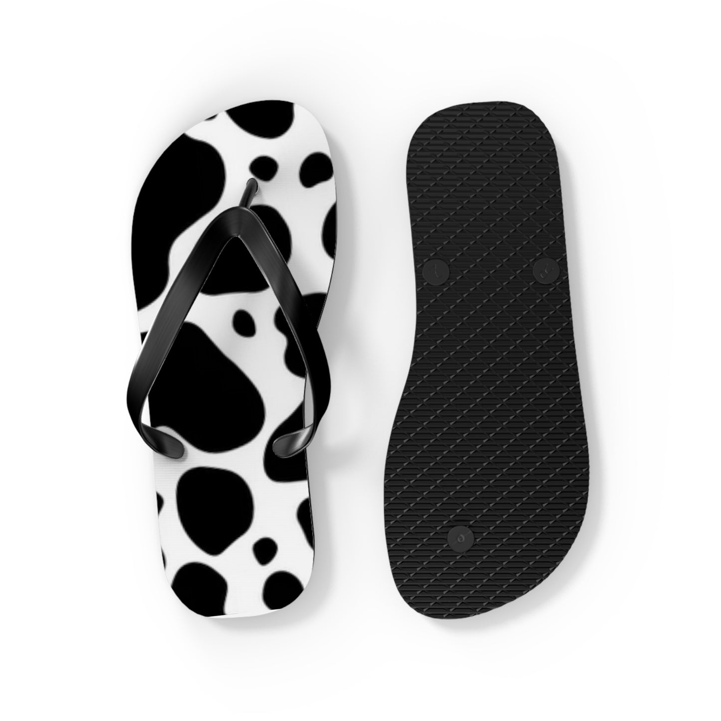 Mens Flip Flops in Dalmatian Print, Fun Sandals for Men, Bachelor Party Flip Flops, Gift for Father, Gift for Dad, Animal Design Sandals