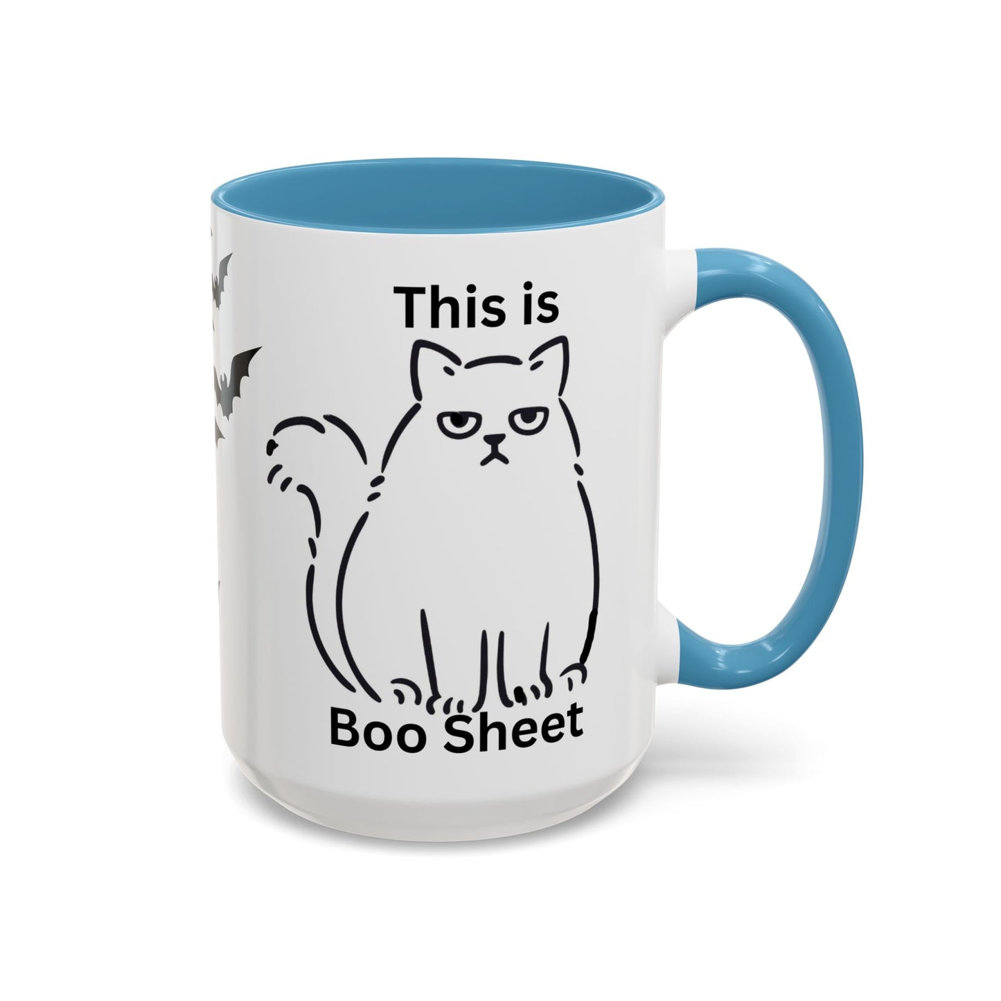 Halloween Coffee Mug, Gift for Halloween, Cat Lover Mug, Sarcastic Cat Coffee Mug, Cat Lover Gift, Gift For Cat Owner, Scary Halloween Mug, Bat Coffee Mug