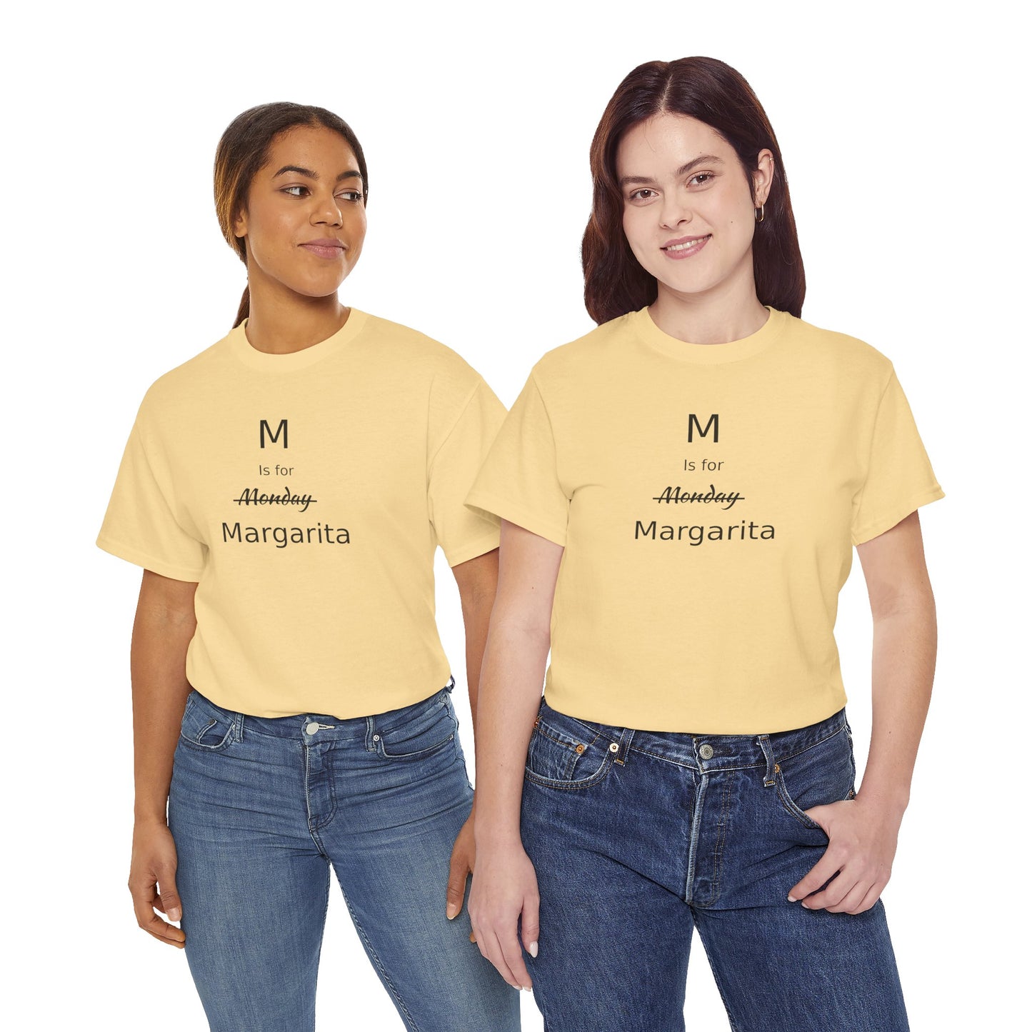 Margarita Drinker Gift, M is for Margarita Cotton Tee, Drink Lover's Gift, Woman's T Shirt, T Shirt for Men, T Shirt for Women, Men's Tee, Funny T Shirt